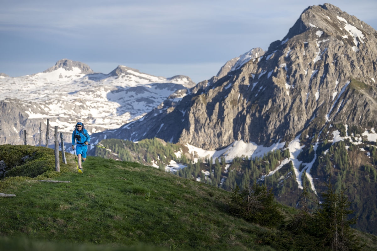 AUT2 performs during the Red Bull X-Alps pre-shooting in Kleinarl, Austria on June 15, 2021.