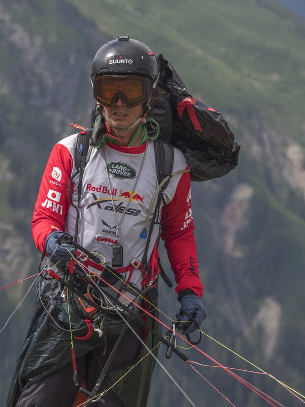 Kaoru Ogisawa (JPN1) Kaoru Ogisawa (JPN1) performs during the Red Bull X-Alps 2021 on Grubigstein in Lermoos, Austria on June 22, 2021