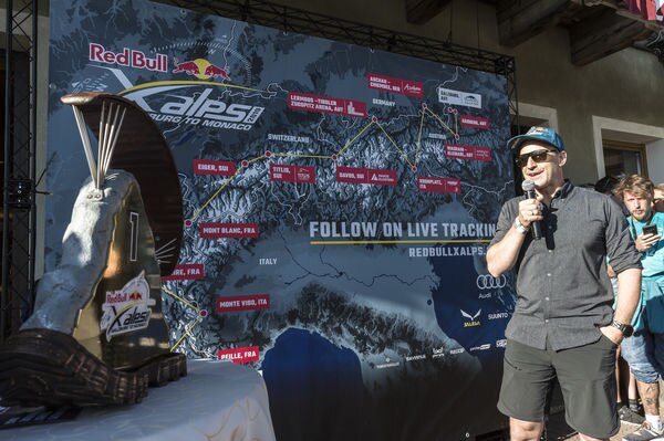 Ulrich Grill Presentation of the 2019 Red Bull X-Alps route in Wagrain, Austria on June 14, 2019