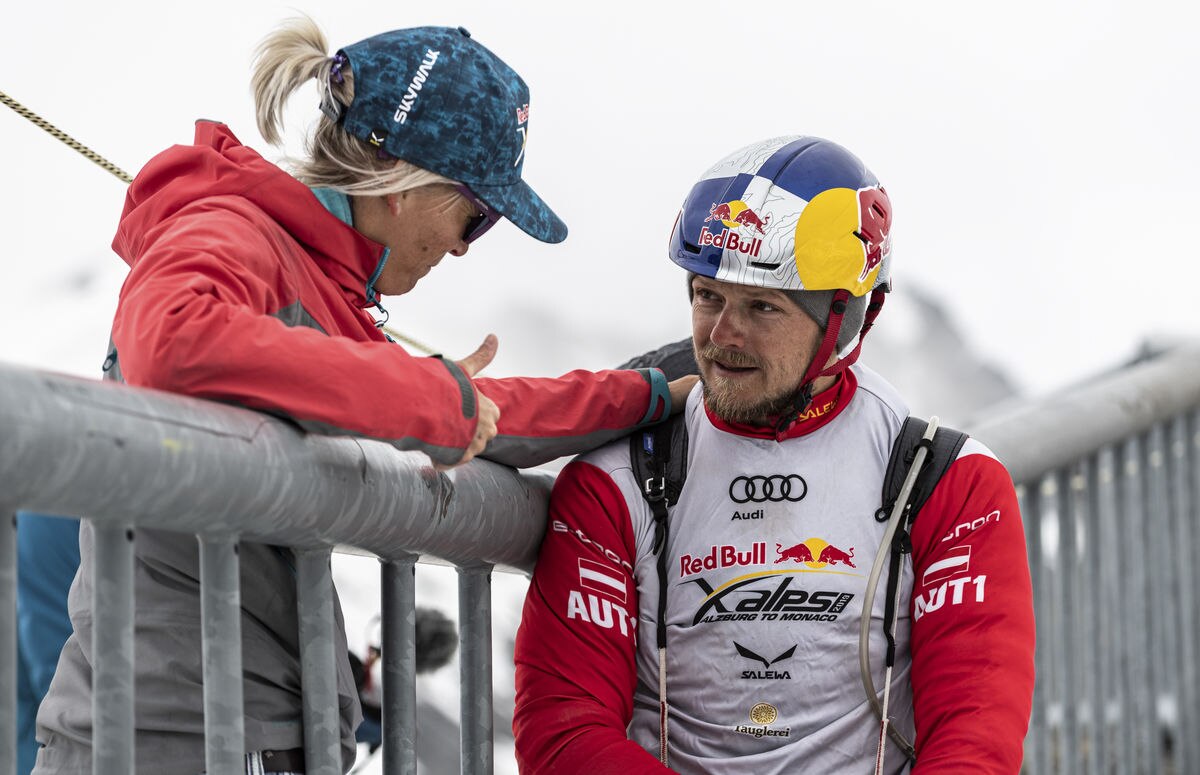 Paul Guschlbauer (AUT1) poses for a portrait in Titlis, Switzerland at the Red Bull X-Alps at June 21, 2019.