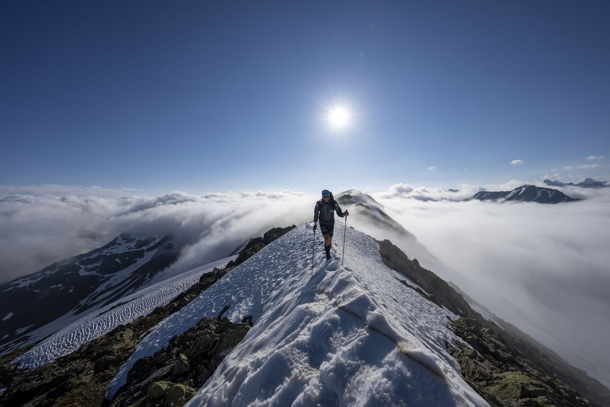 SUI1 performs during the Red Bull X-Alps in St. Christoph, Austria on June 23, 2021.