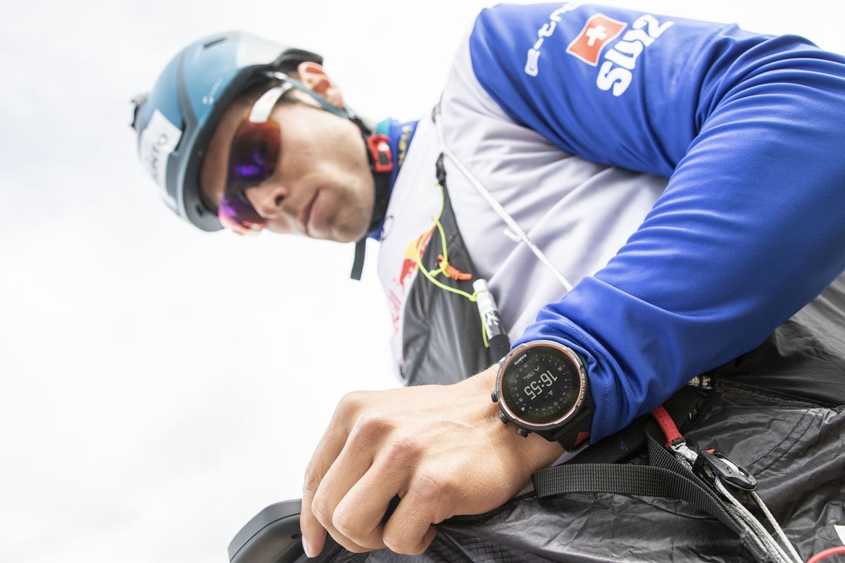 Detail of Suunto watch seen during the Red Bull X-Alps preparations of Patrick von Kanel (SUI2) in Wagrain, Austria on June 10, 2019