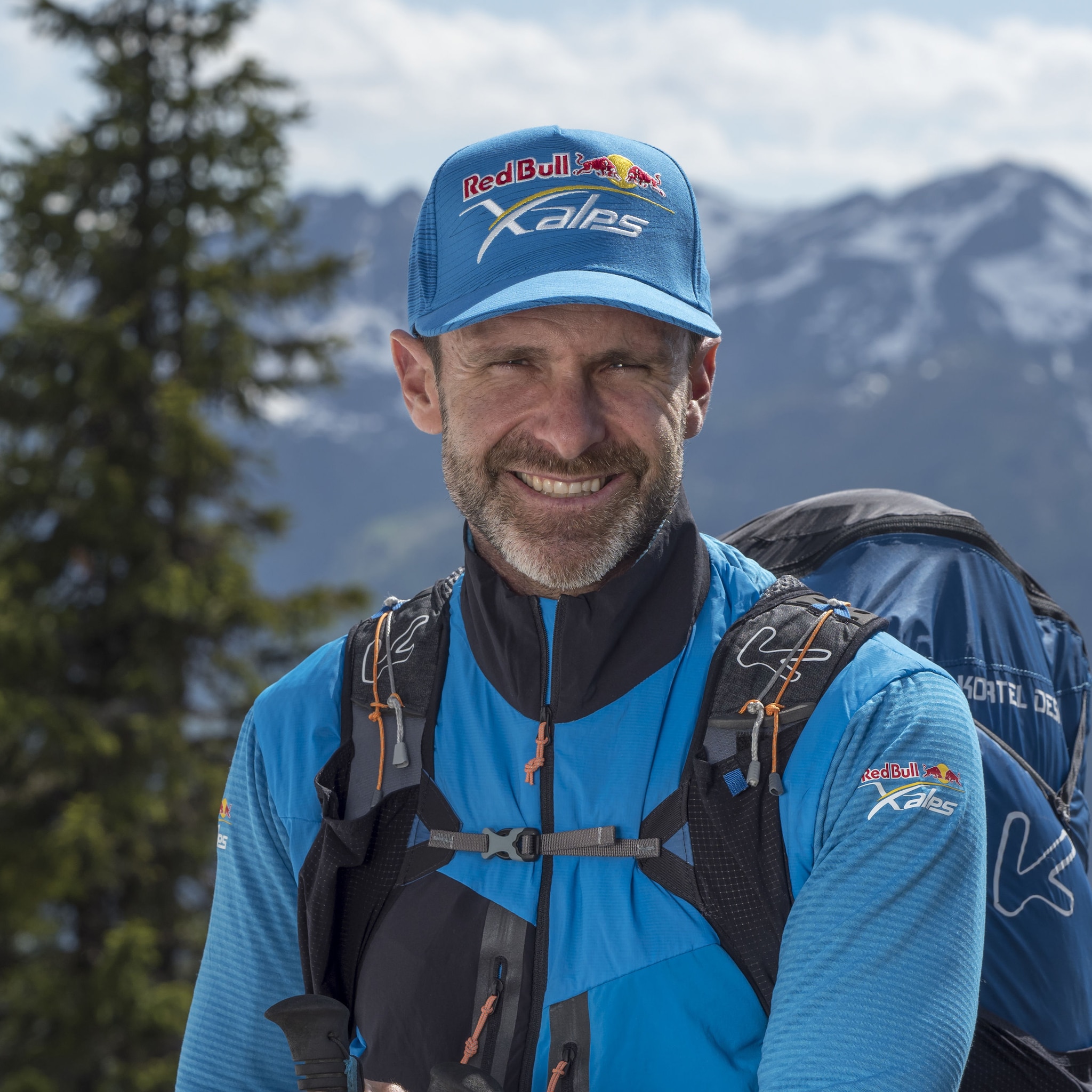 Gavin Mcclurg (USA1) posesfor portrait during Red Bull X-Alps 2021 preparations in Wagrain, Austria on August 13, 2021