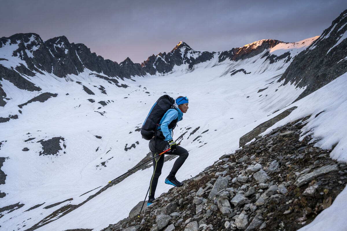 Yael (SUI4) hiking around the Furkapass, Switzerland on June 27, 2021