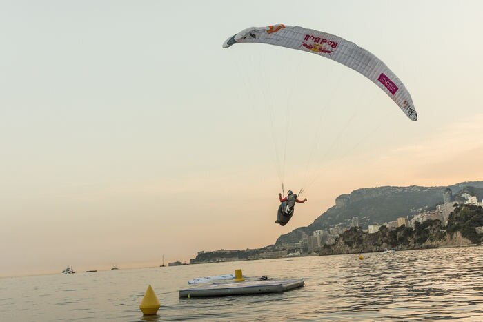 Paul Guschlbauer (AUT1) finishes Red Bull X-Alps 2019, Monaco on June 26, 2019