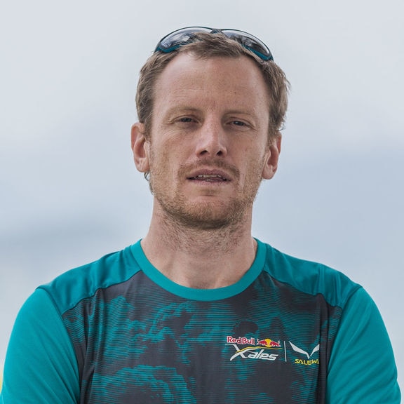 Nick Neynens (NZL1) poses for a portrait during the Red Bull X-Alps in Wagrain, Austria on June 11th, 2019
