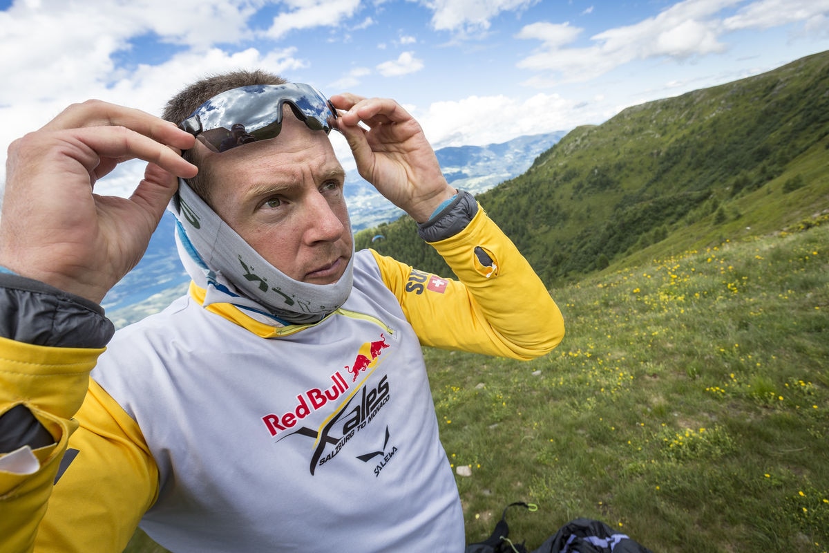 Christian Maurer (SUI1) performs during the Red Bull X-Alps on Goldeck, Austria on July 3rd, 2017