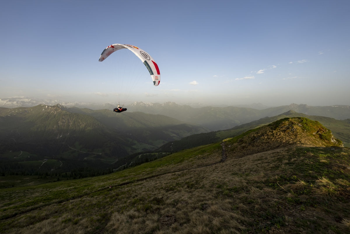 AUT2 performs during the Red Bull X-Alps in Kleinarl, Austria on June 21, 2021.