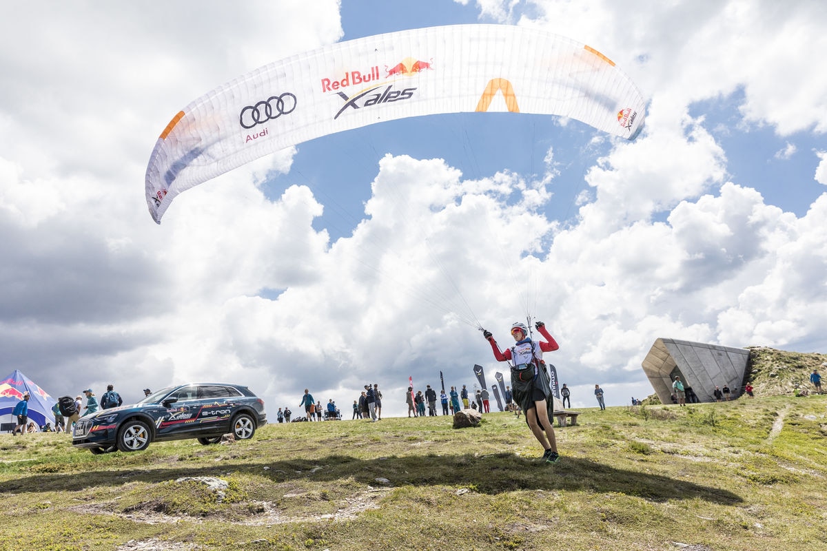 Turnpoint 4 during the Red Bull X-Alps at Kronplatz, Italy on June 18, 2019