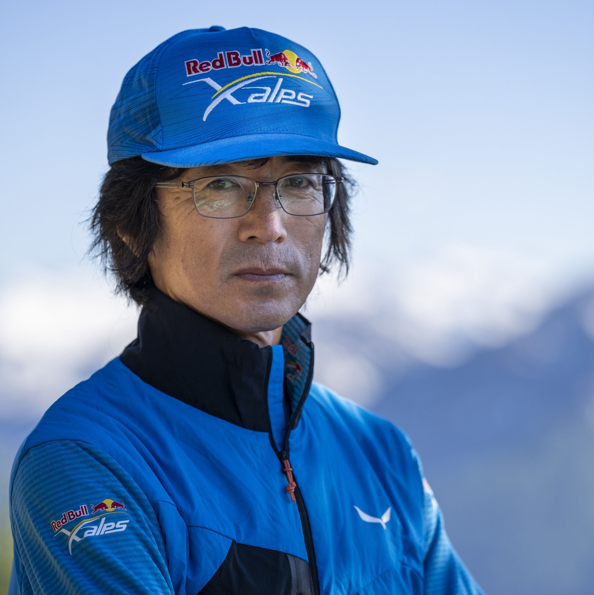 JPN1 performs during the Red Bull X-Alps pre-shooting in Kleinarl, Austria on June 14, 2021.