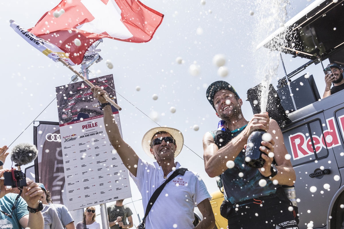 Christian Maurer (SUI1) finishes the Red Bull X-Alps 2019 in Peille, France on June 25, 2019