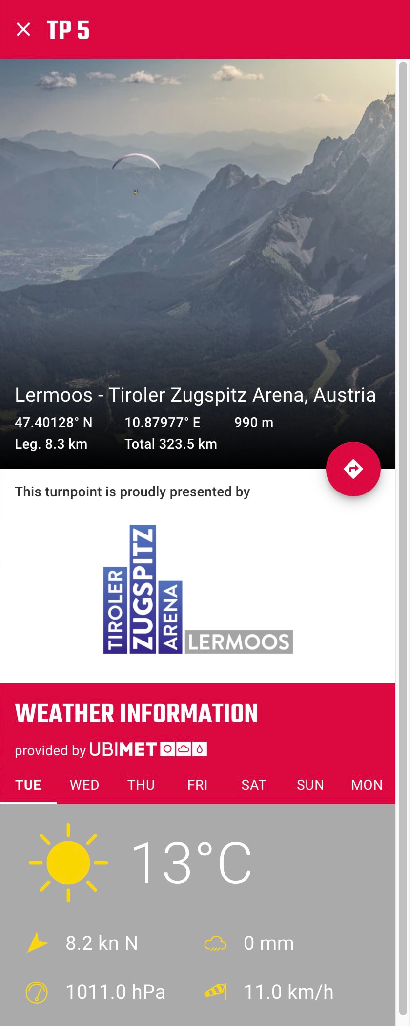 red bull x alps live tracking turnpoint info