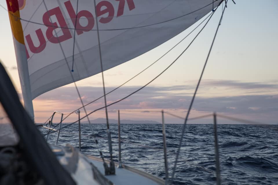 Tom de Dorlodot (BEL) on his way to the Azores with his sailboat, in search for some great flying conditions. Photo © Tom de Dorlodot