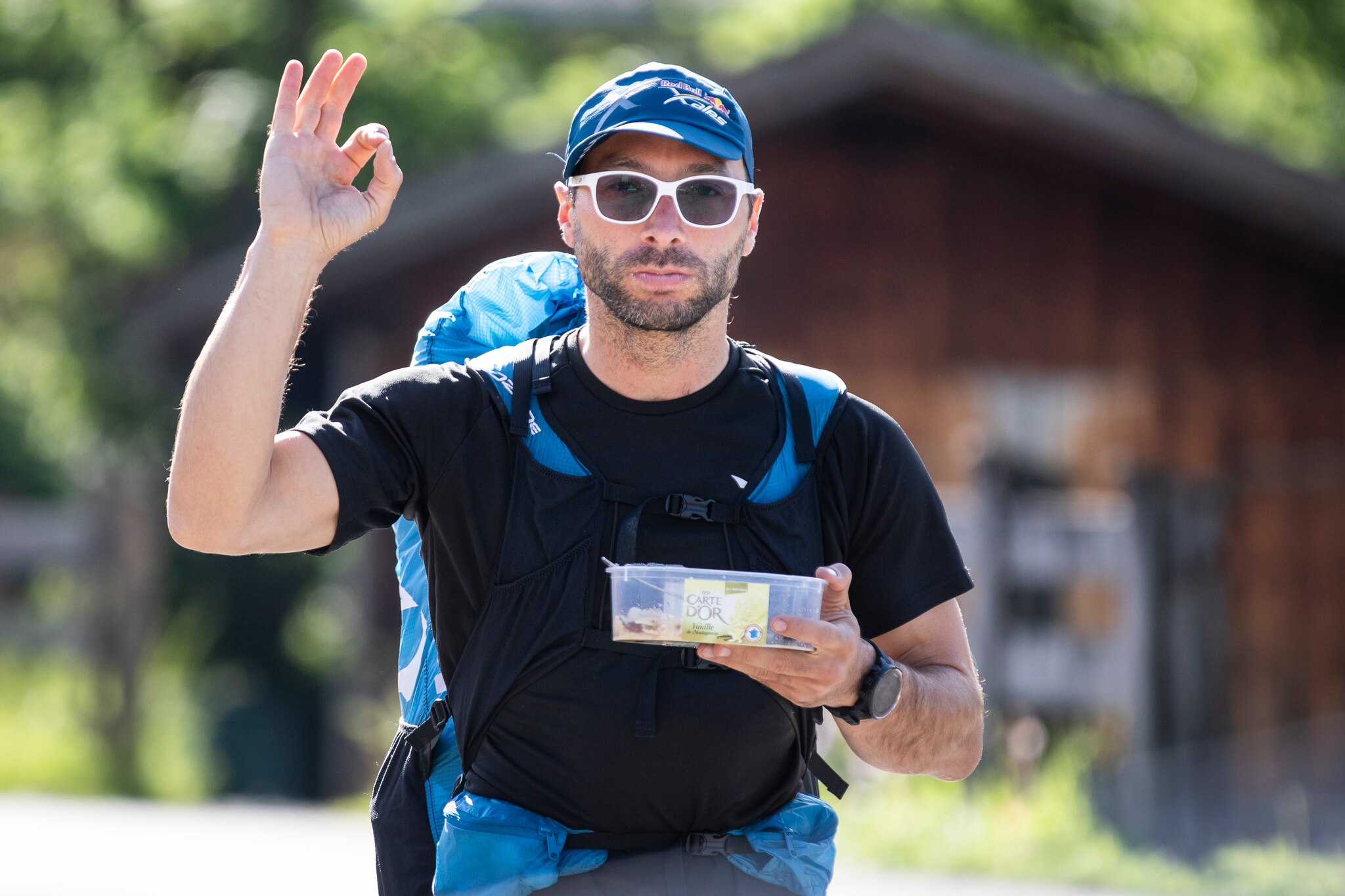 Gaspard Petiot (FRA2) seen during the Red Bull X-Alps in Lermoos, Austria on June 19, 2019