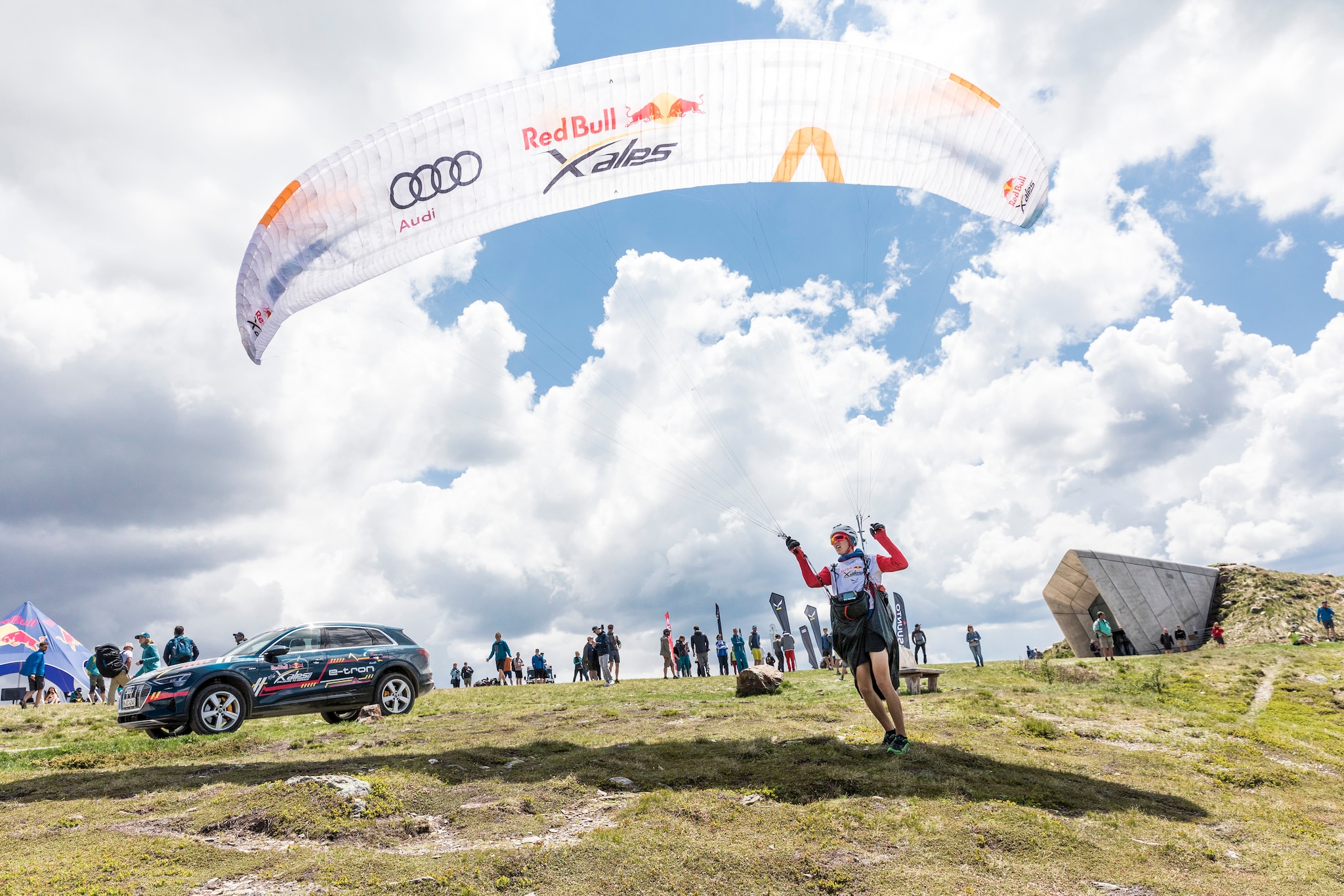 Turnpoint 4 during the Red Bull X-Alps at Kronplatz, Italy on June 18, 2019