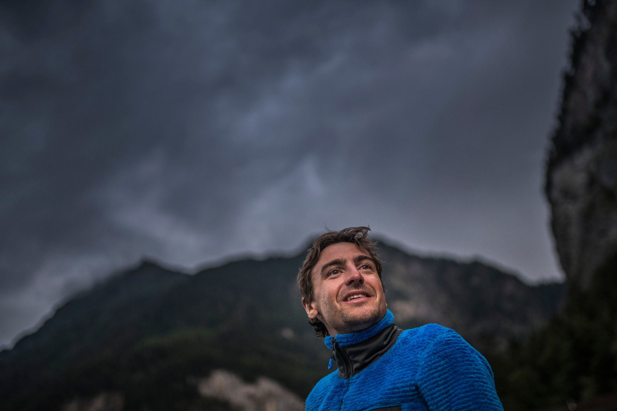 Maxime Pinot (FRA4) rests during the Red Bull X-Alps in Lauterbrunnen, Switzerland on June 20, 2019.