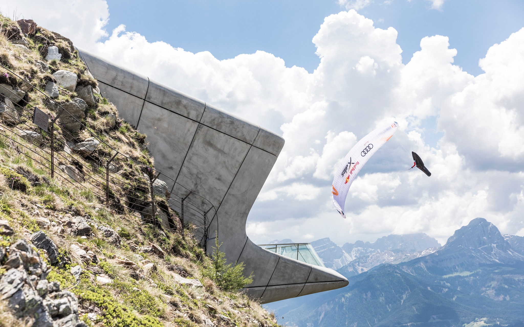 Paul Guschlbauer at Turnpoint 4, Kronplatz, Italy during Red Bull X-Alps at on June 18, 2019. © Harald Tauderer / zooom