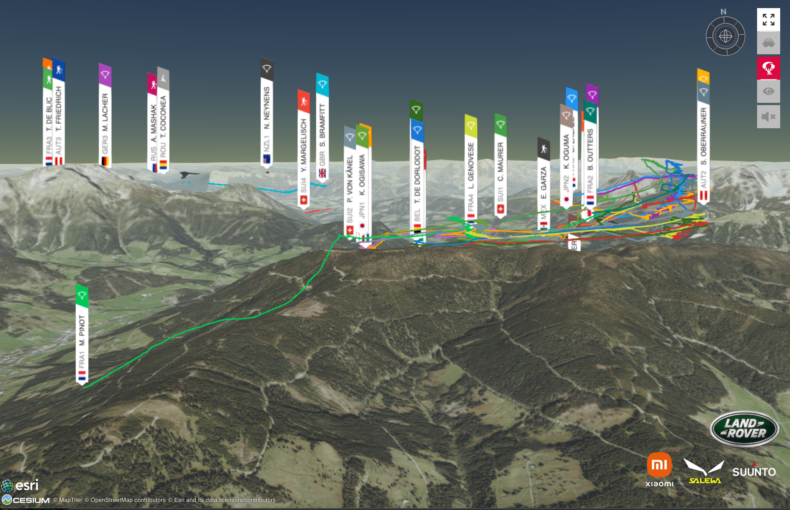 Red Bull X Alps 2021 Live Tracking Day 1