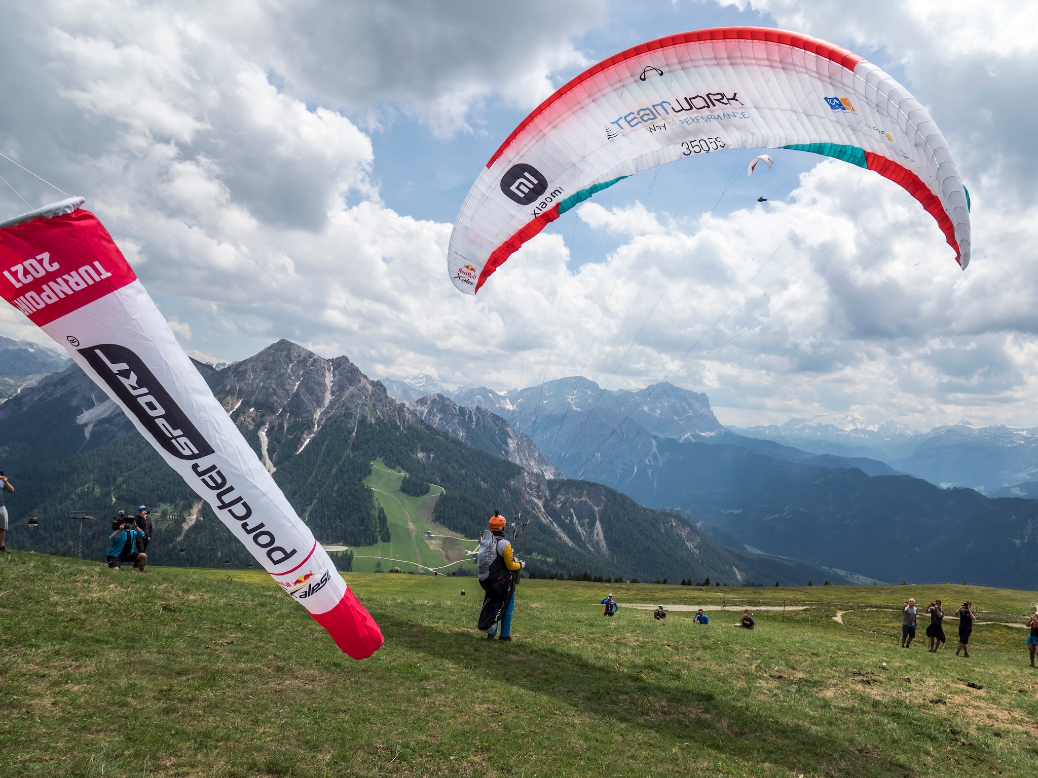 Chrigel Maurer (SUI1) performs during the Red Bull X-Alps 2021 at Kronplatz, Italy on June 28, 2021