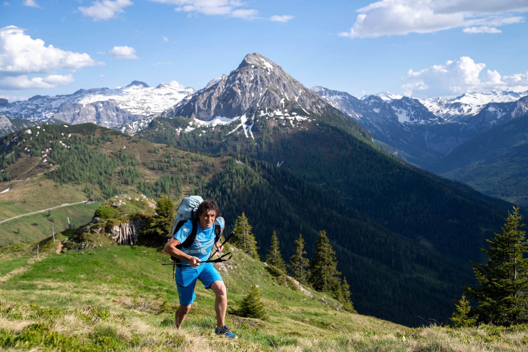 ROU performs during the Red Bull X-Alps pre-shooting in Kleinarl, Austria on June 16, 2021.