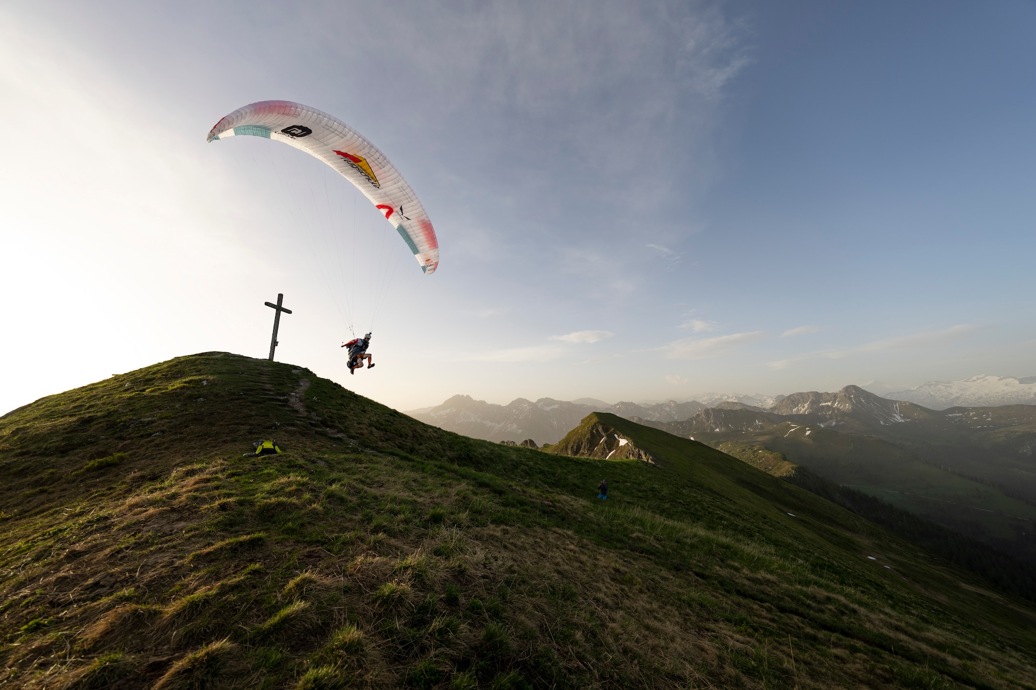 AUT2 performs during the Red Bull X-Alps in Kleinarl, Austria on June 21, 2021.