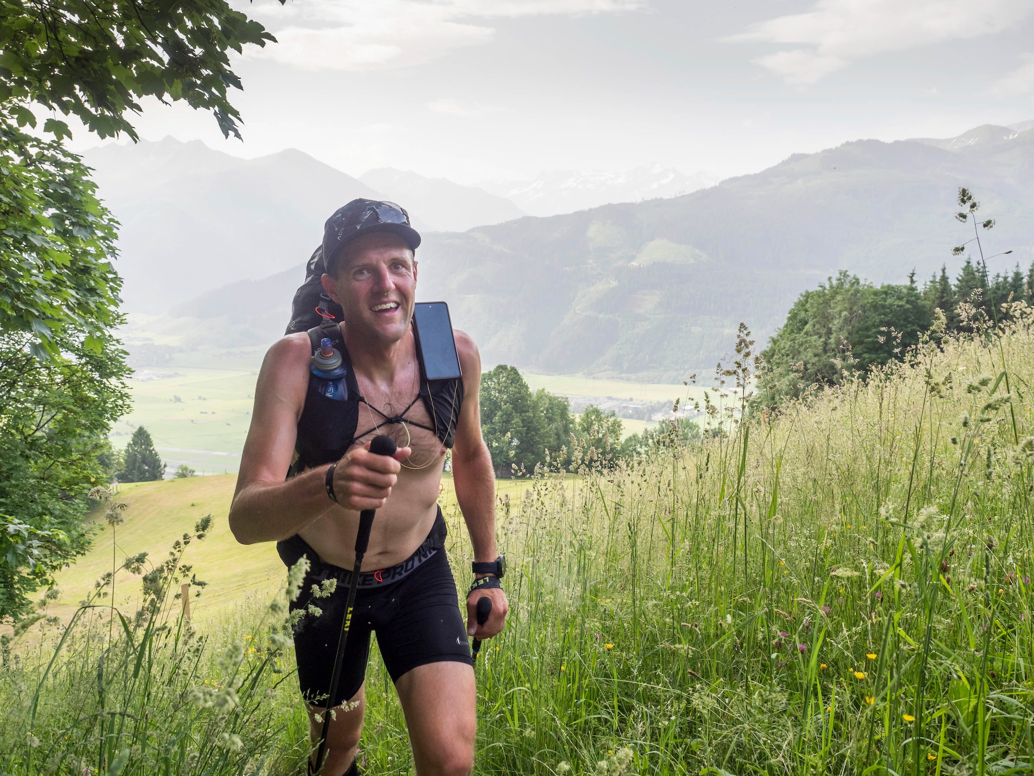 Christian Maurer (SUI1) performs during the Red Bull X-Alps 2021 on Schmittenhohe in Zell am See, Austria on August 21, 2021