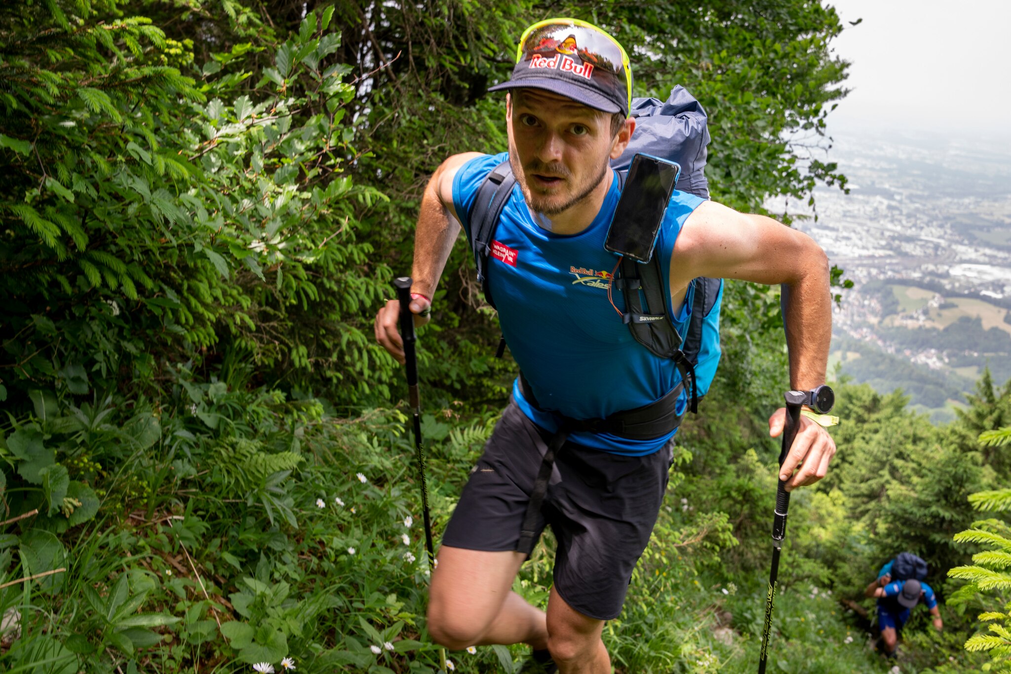 AUT1 performs during the Red Bull X-Alps in Salzburg, Austria on June 20, 2021.