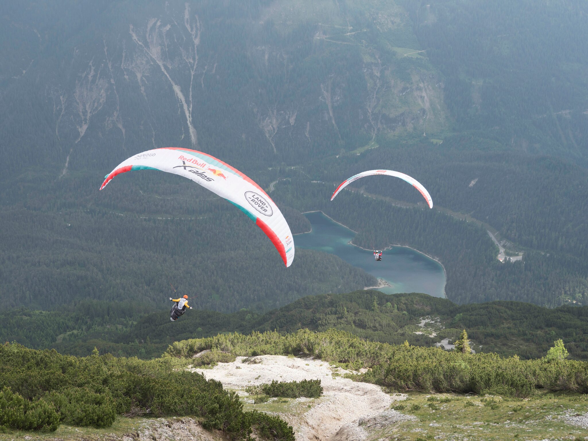 Chrigel Maurer (SUI1) performs during the Red Bull X-Alps 2021 on Grubigstein in Lermoos, Austria on June 22, 2021