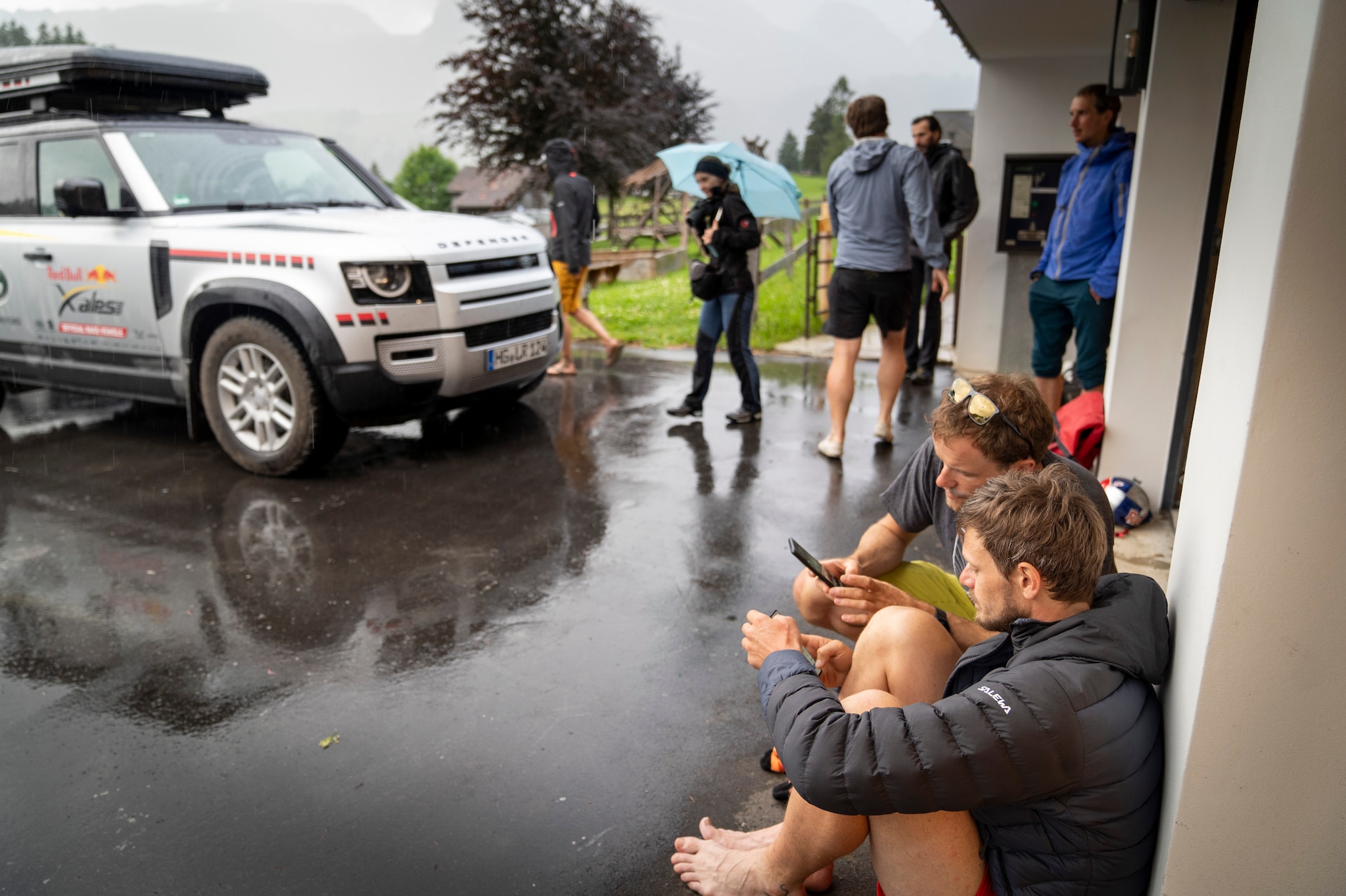 AUT1 performs during the Red Bull X-Alps in Wildhaus, Switzerland on June 23, 2021.