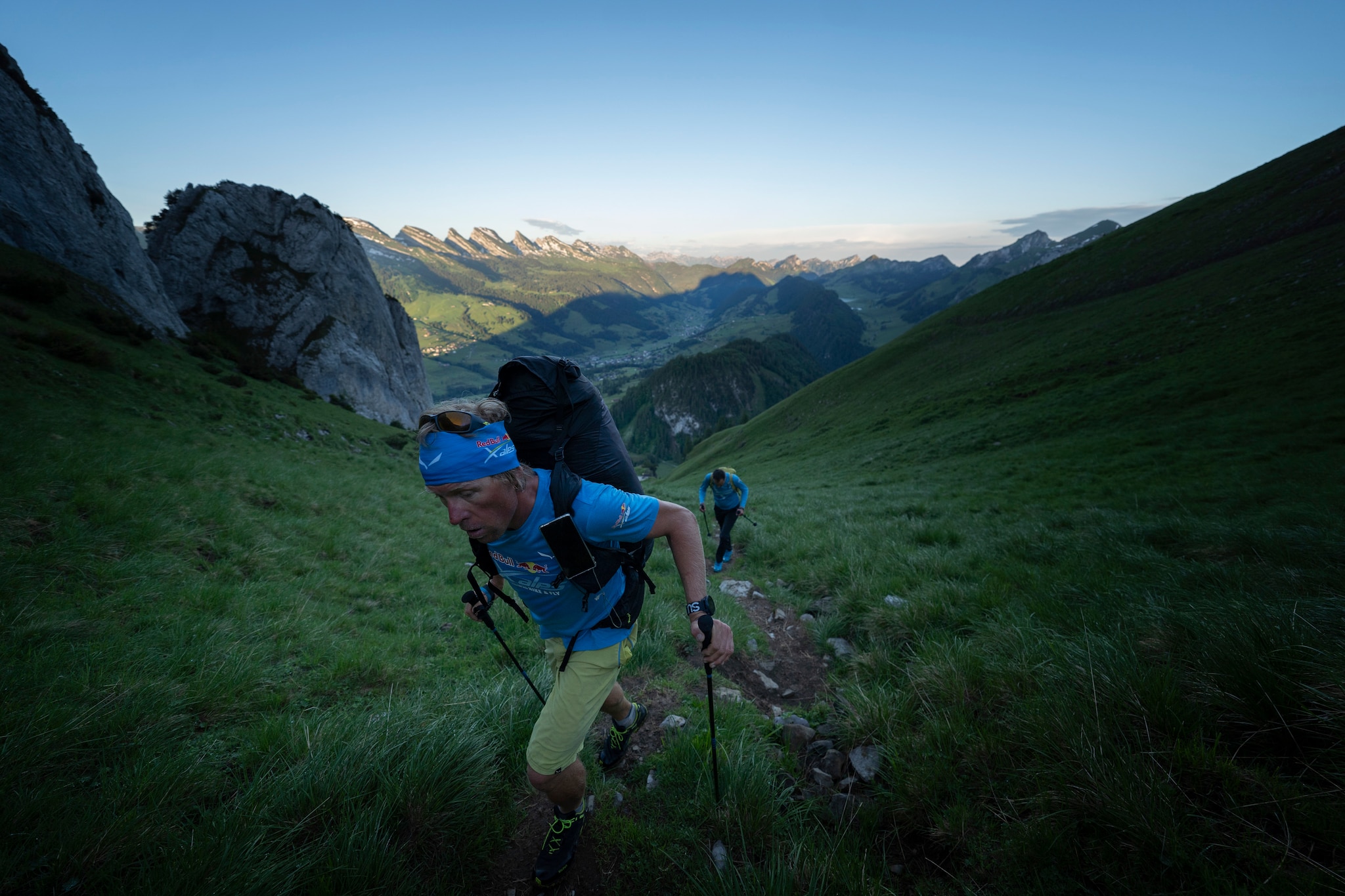 POL performs during the Red Bull X-Alps in Wildhaus, Switzerland on June 24, 2021.