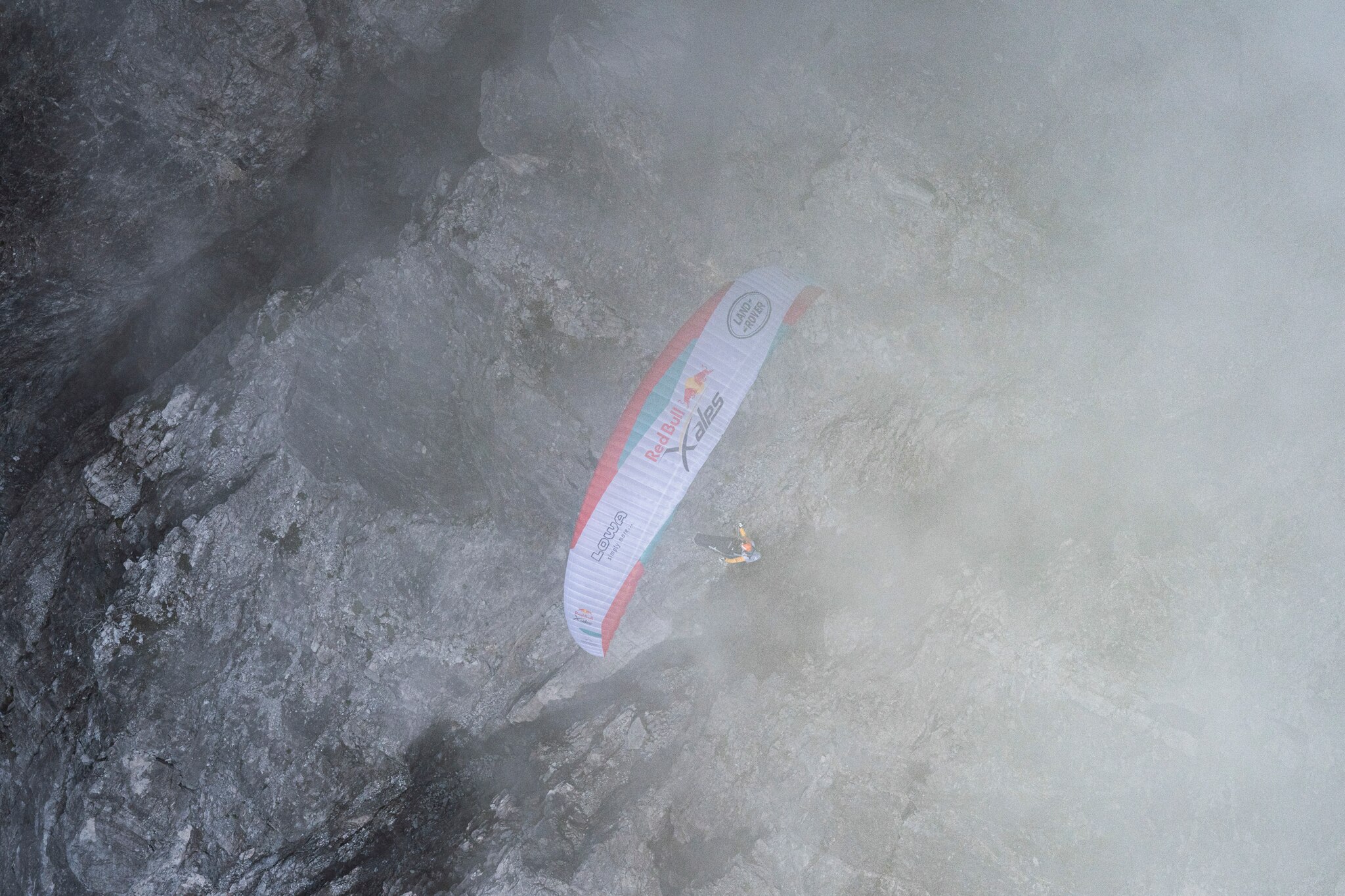 Chrigl Maurer (SUI1) performing during the Red Bull X-Alps in Montafon / Austria on 23-June-2021. In this endurance adventure race athletes from 18 nations have to fly with paragliders or hike from Salzburg along the alps towards France, around the Mont Blanc back to Salzburg.