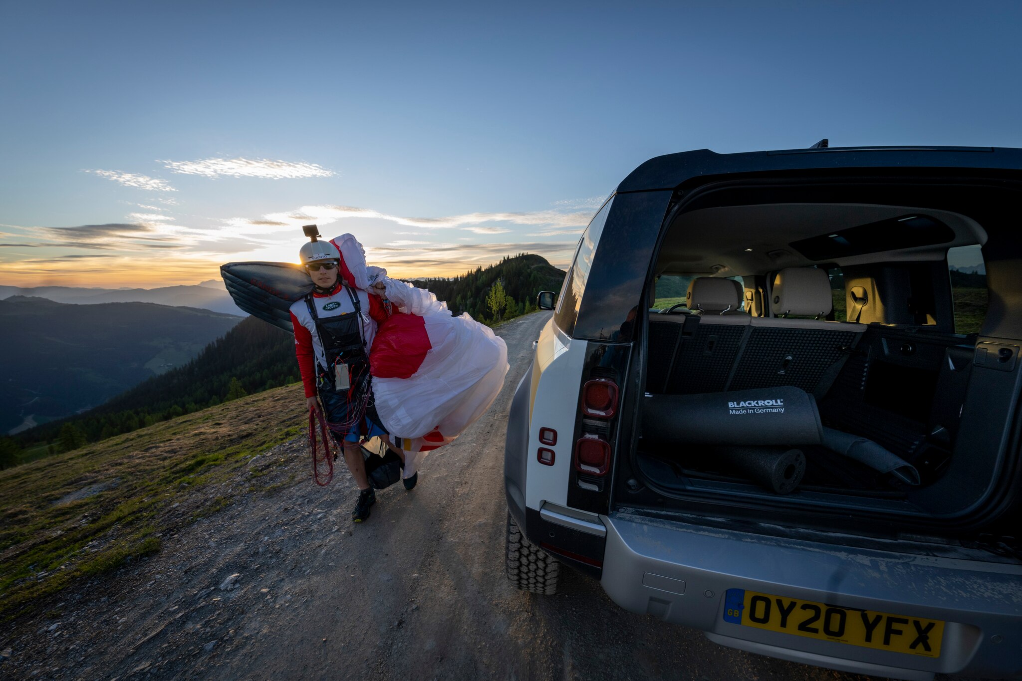 AUT2 performs during the Red Bull X-Alps pre-shooting in Kleinarl, Austria on June 15, 2021.