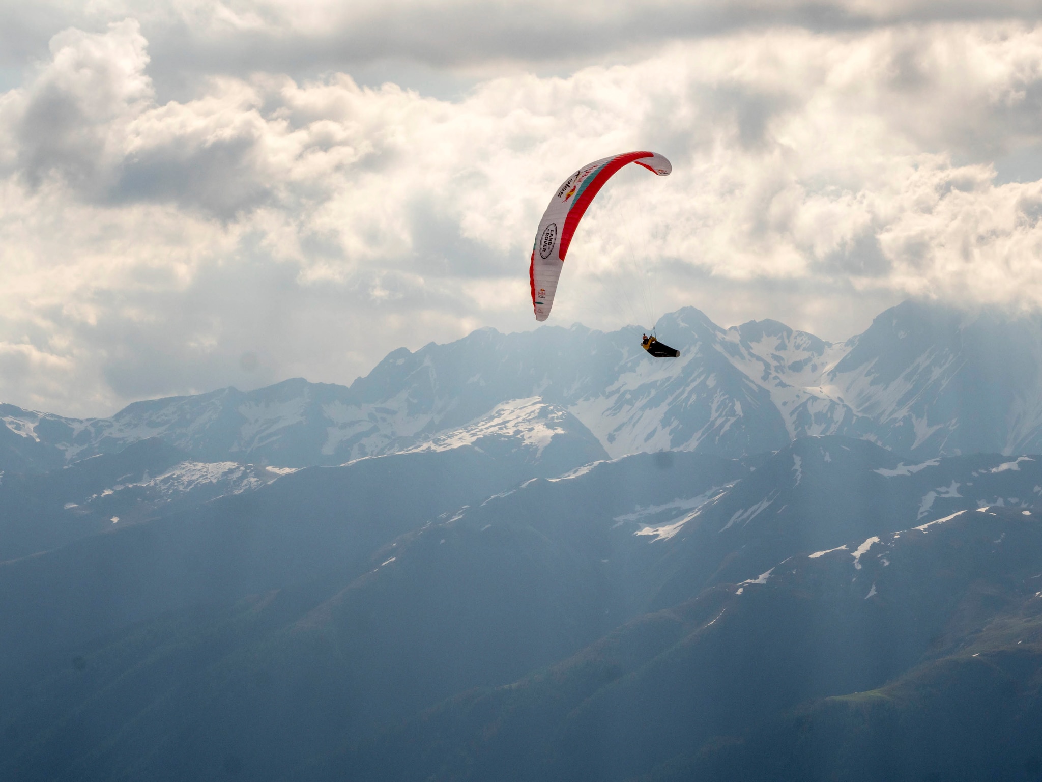 Chrigel Maurer (SUI1) performs during the Red Bull X-Alps 2021 in Fiesch, Switzerland on June 27, 2021