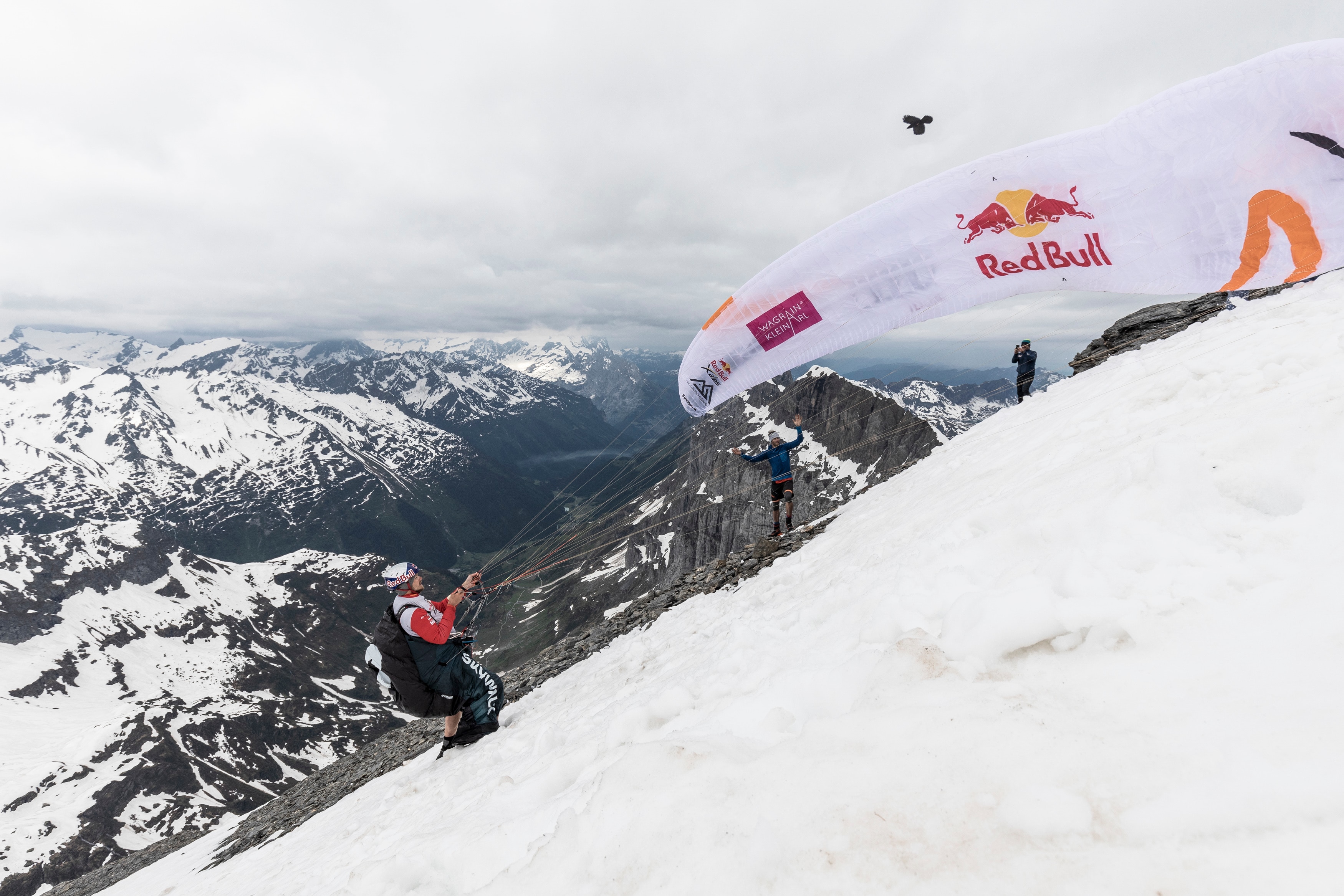 Paul Guschlbauer performs during the Red Bull X-Alps at Turnpoint 7 at Titlis, Switzerland on June 21, 2019 // Harald Tauderer/Red Bull Content Pool // SI201906210473 // Usage for editorial use only //