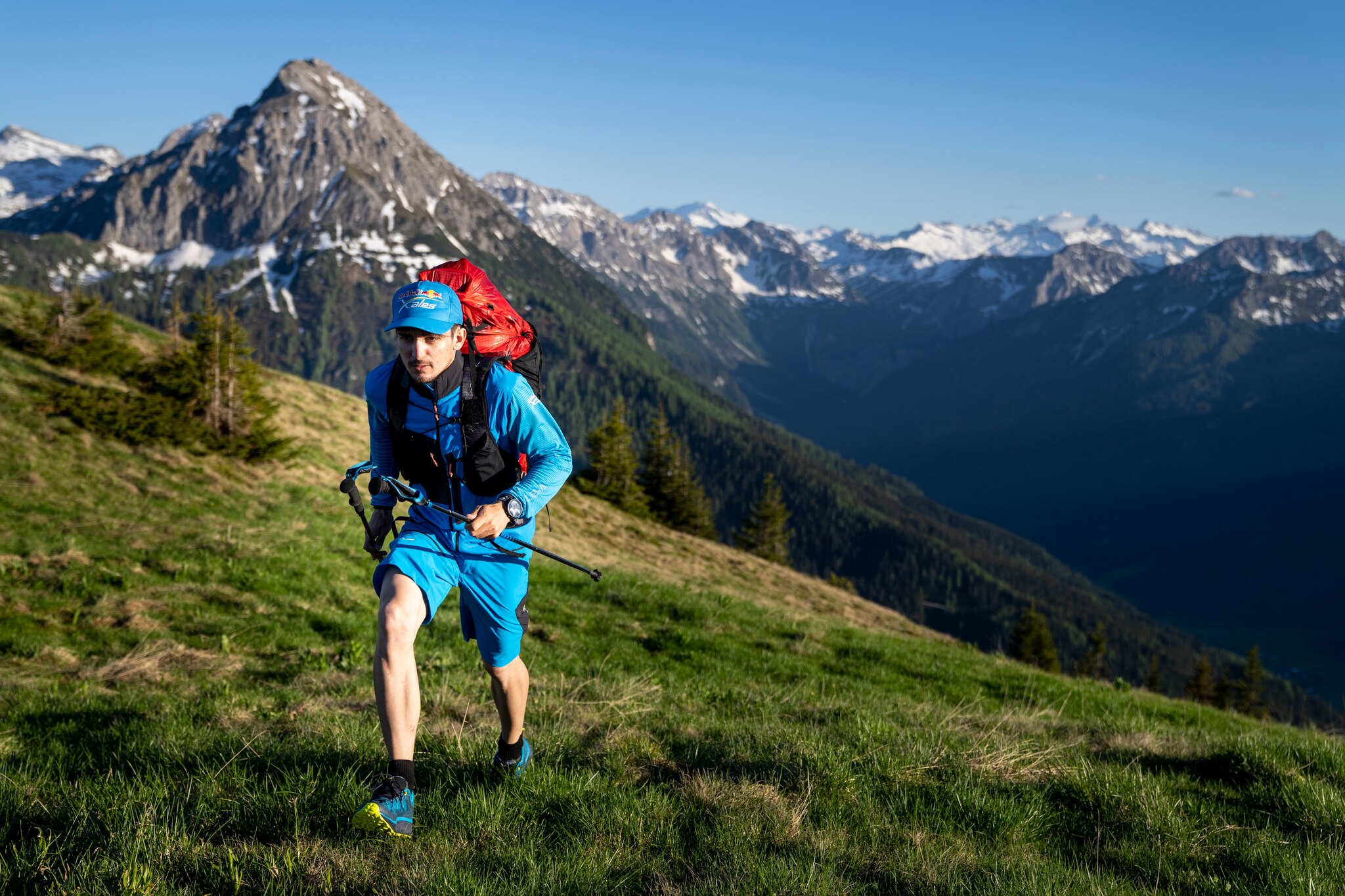 ITA3 performs during the Red Bull X-Alps pre-shooting in Kleinarl, Austria on June 14, 2021.