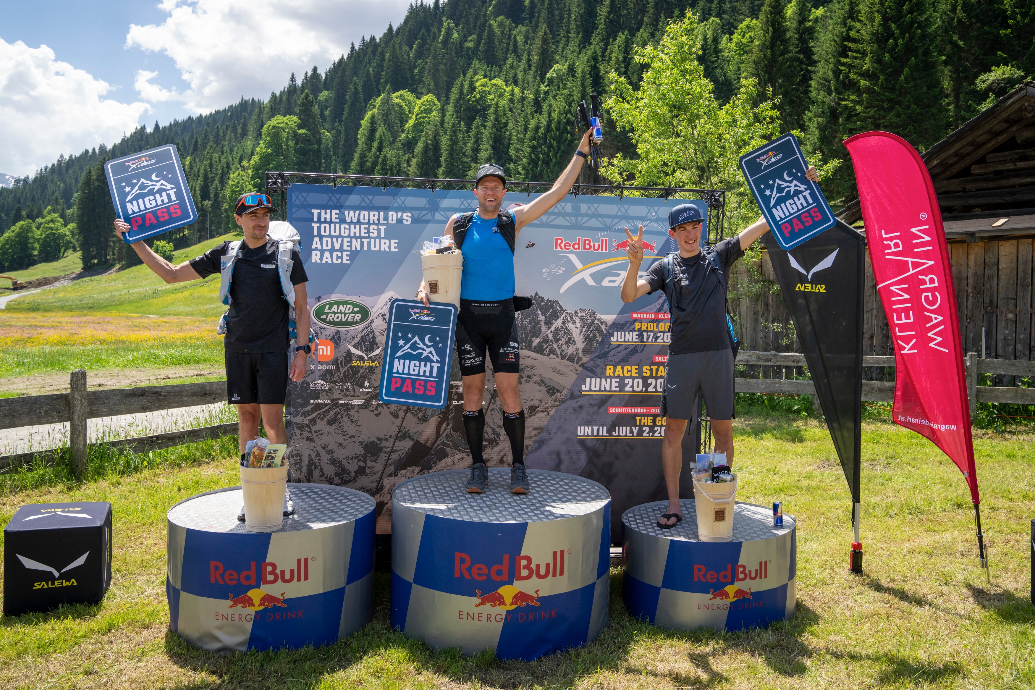 RBC performing during the Red Bull X-Alps Prologue in Kleinarl, Austria on June 17, 2021.