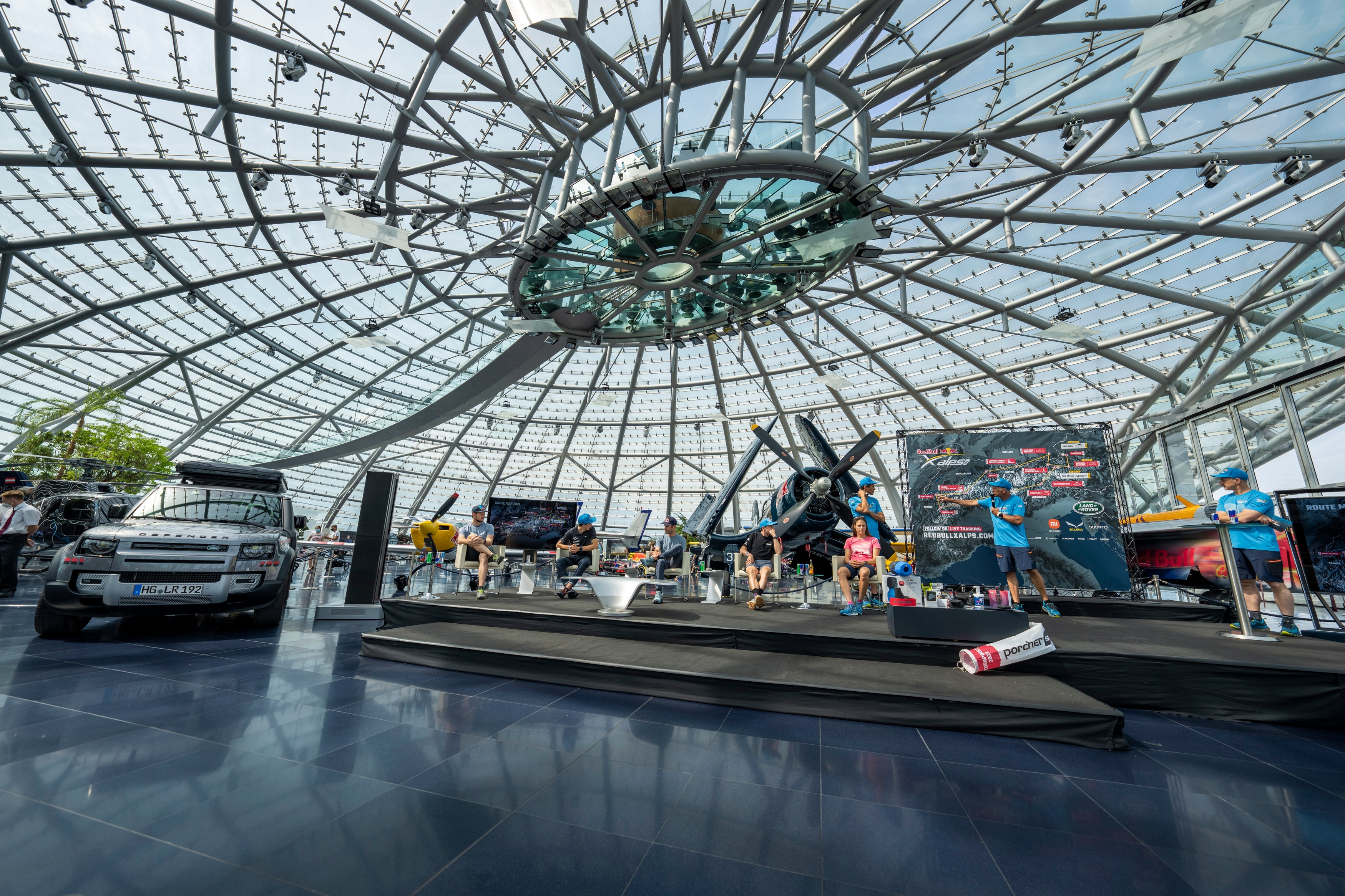 RBC performing during the Red Bull X-Alps press conference at Hangar 7 in Salzburg, Austria on June 19, 2021.