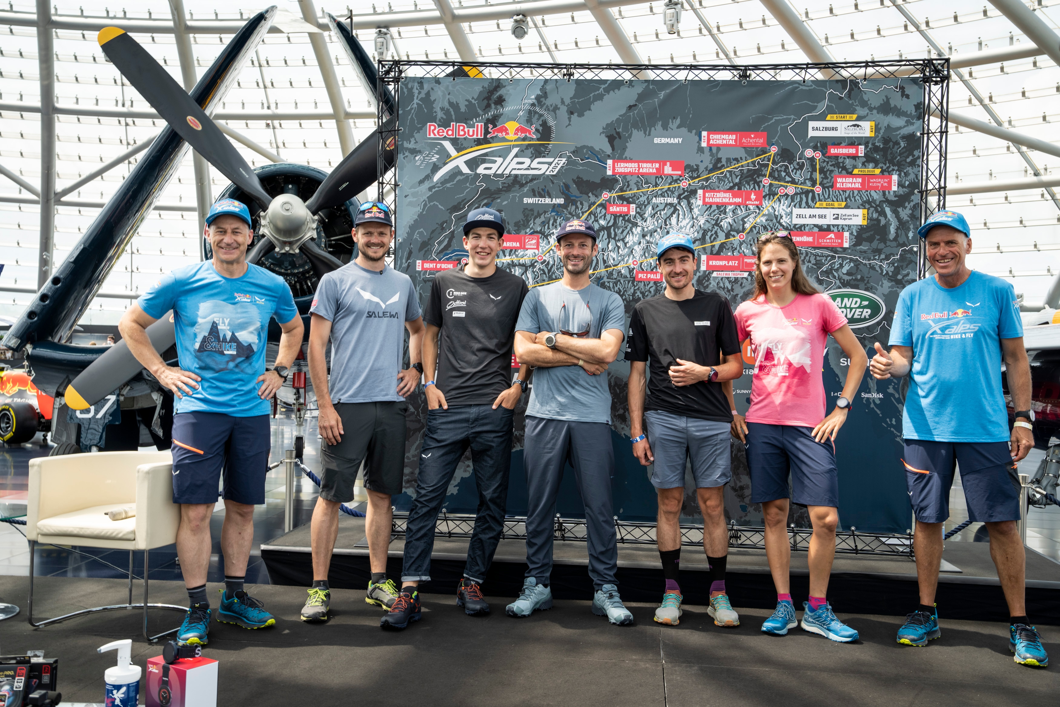 RBC performing during the Red Bull X-Alps press conference at Hangar 7 in Salzburg, Austria on June 19, 2021.