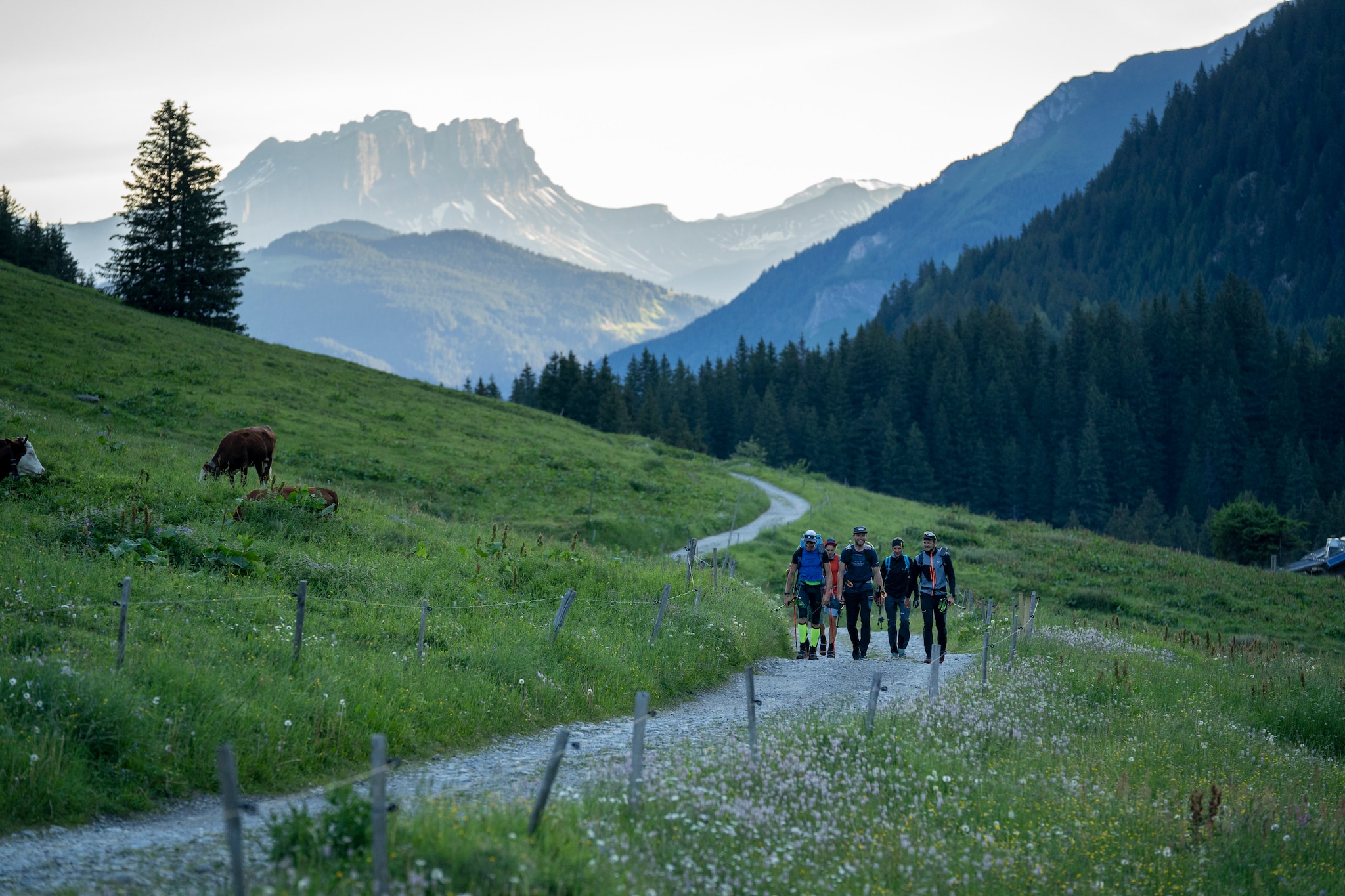 AUT1 performs during the Red Bull X-Alps in La Gorge, France on June 27, 2021.