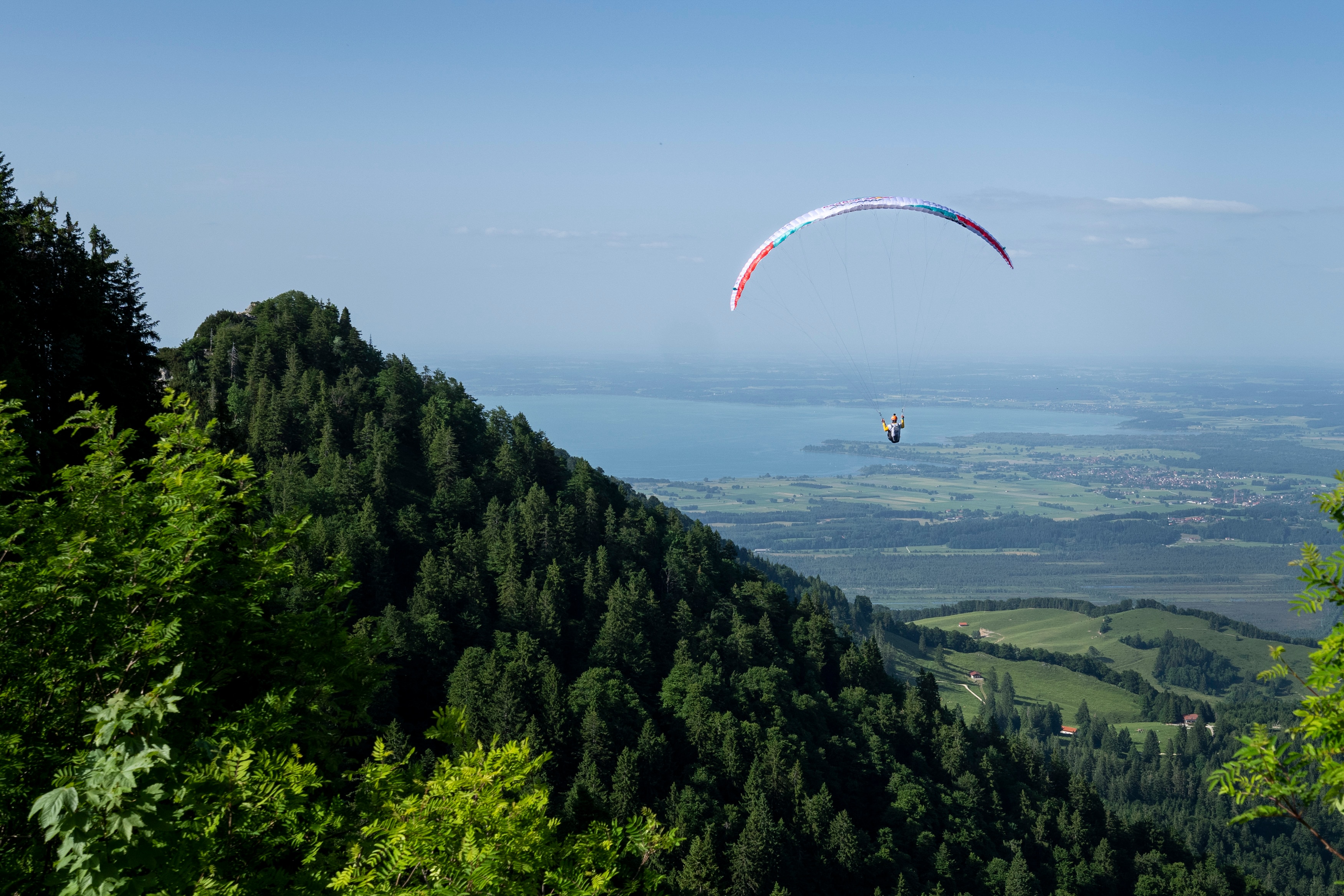 SUI1 performs during the Red Bull X-Alps in Marquartstein, Germany on June 21, 2021.