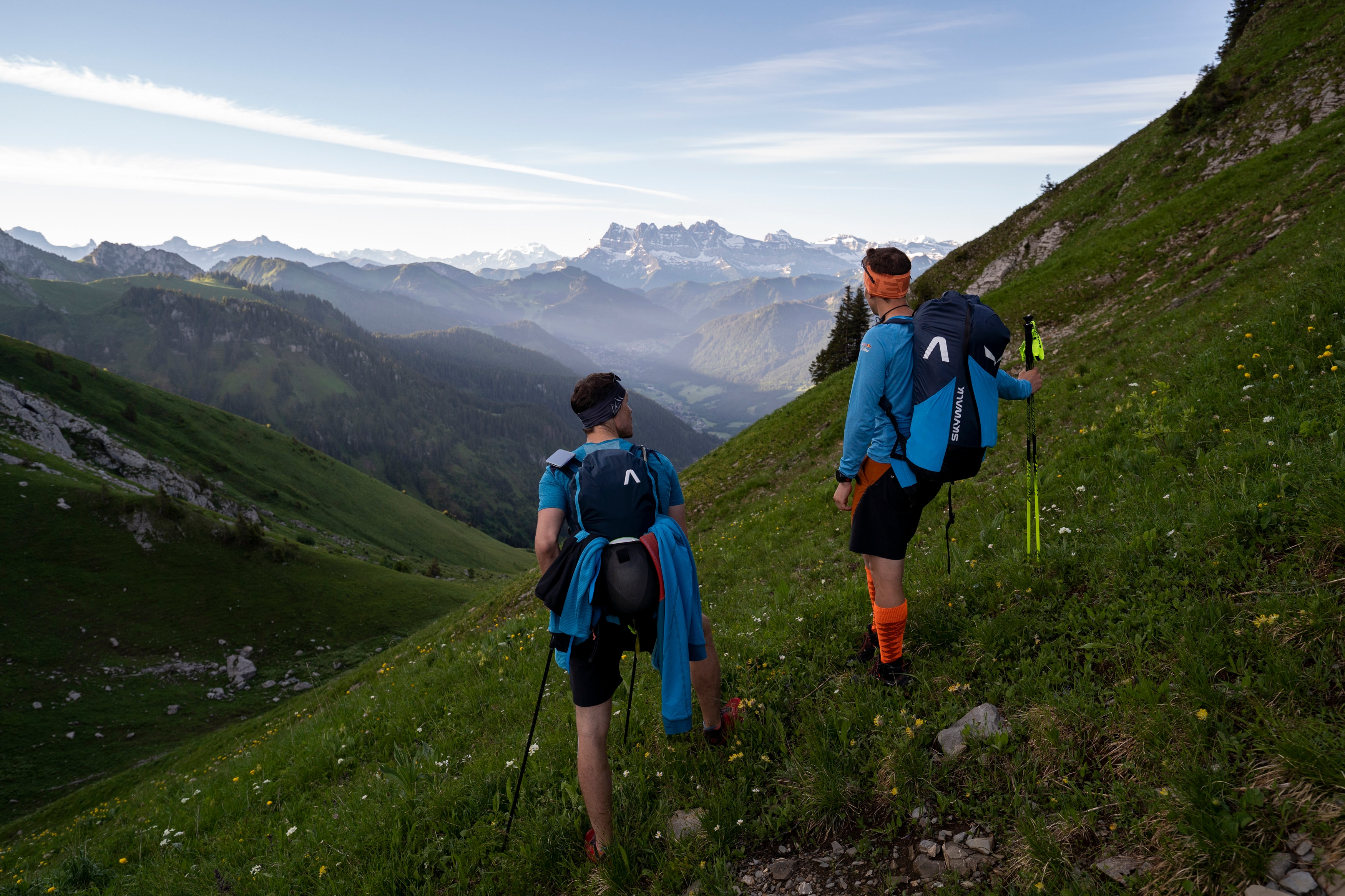 AUT2 performs during the Red Bull X-Alps in Chatel, France on June 26, 2021.