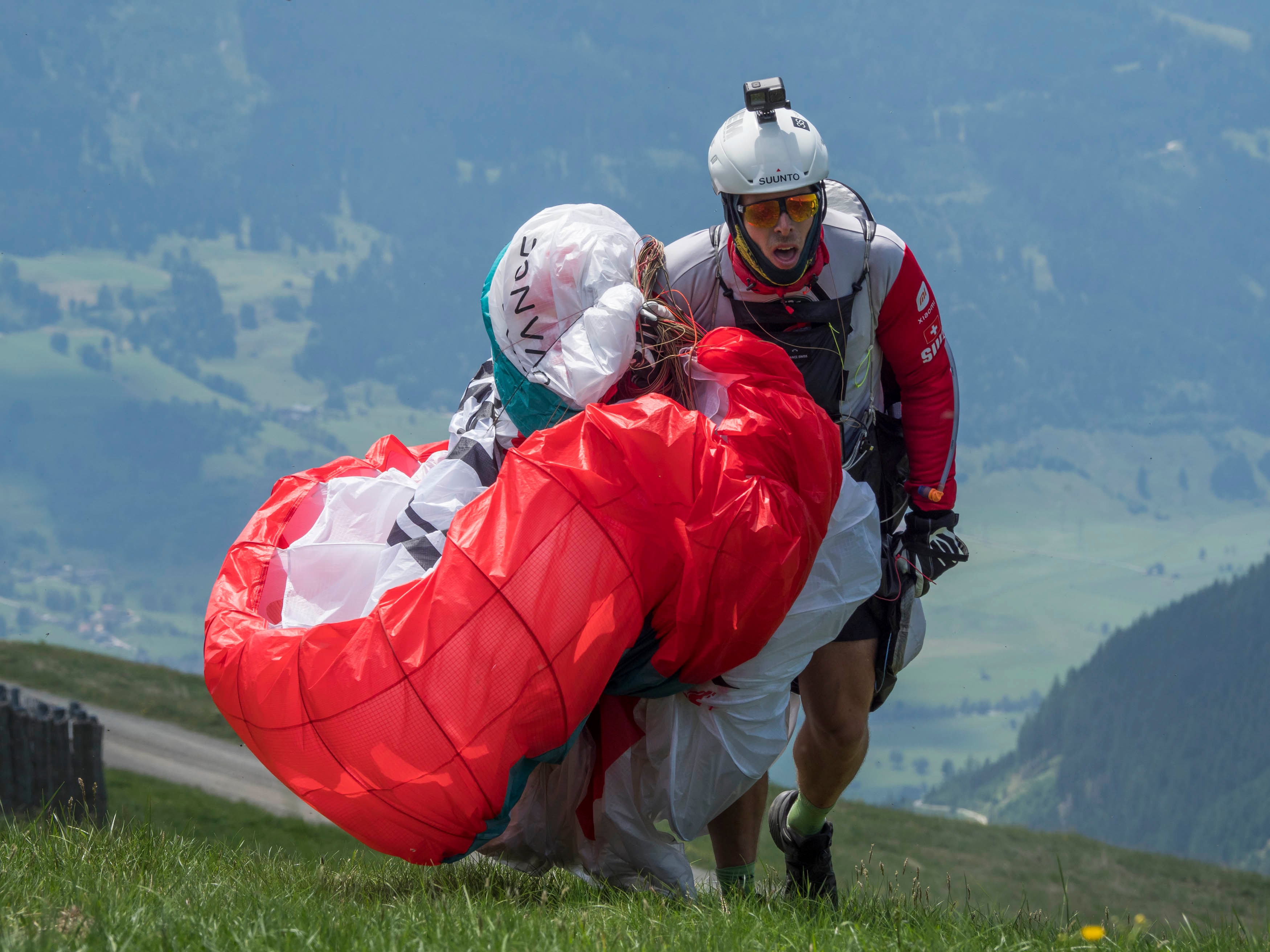 Patrick von Kanel (SUI2) performs during the Red Bull X-Alps 2021 at Schmittenhohe, Zell am See in Austria on June 29, 2021