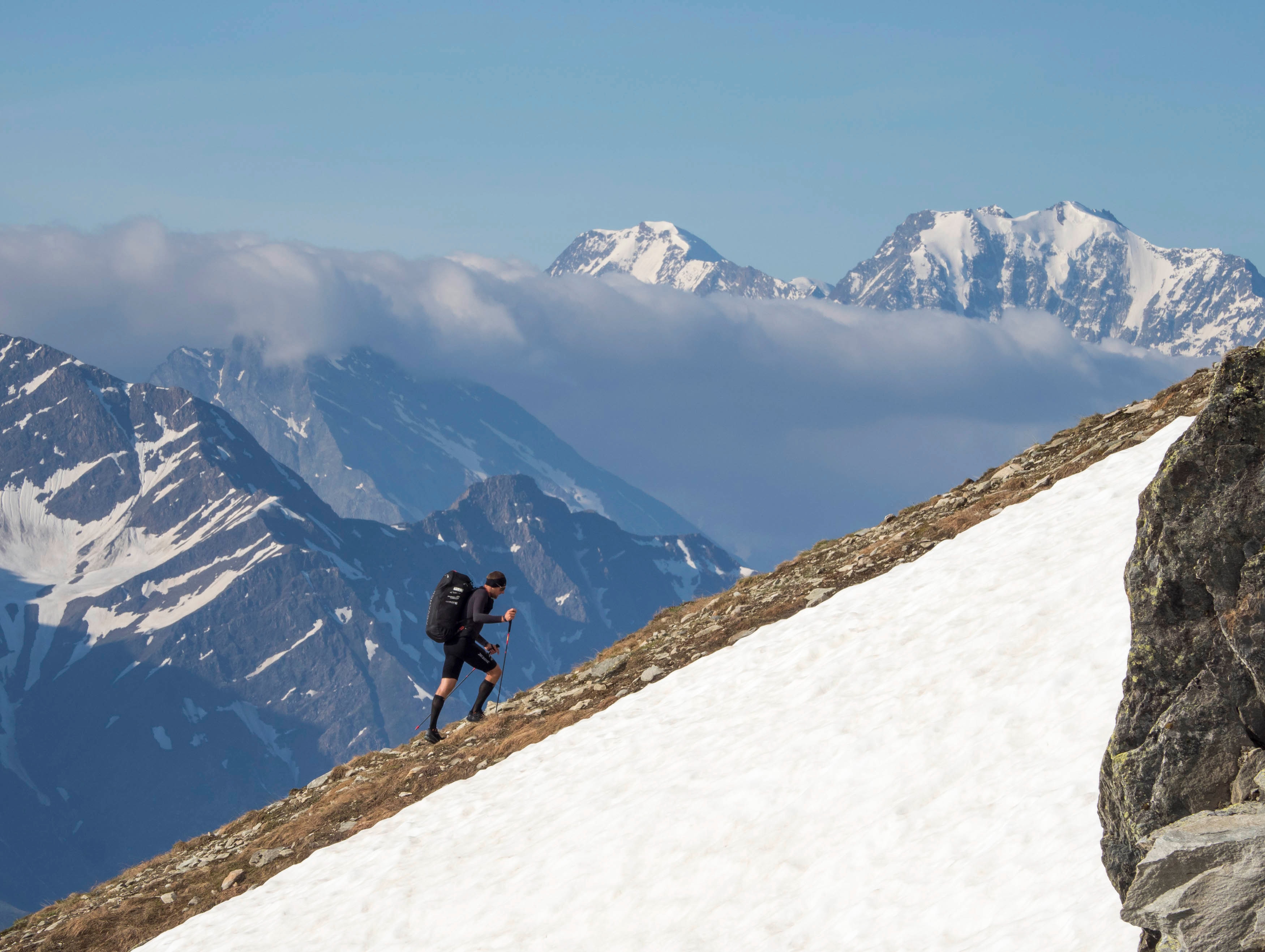 Chrigel Maurer (SUI1) performs during the Red Bull X-Alps 2021 in Fiesch, Switzerland on June 27, 2021