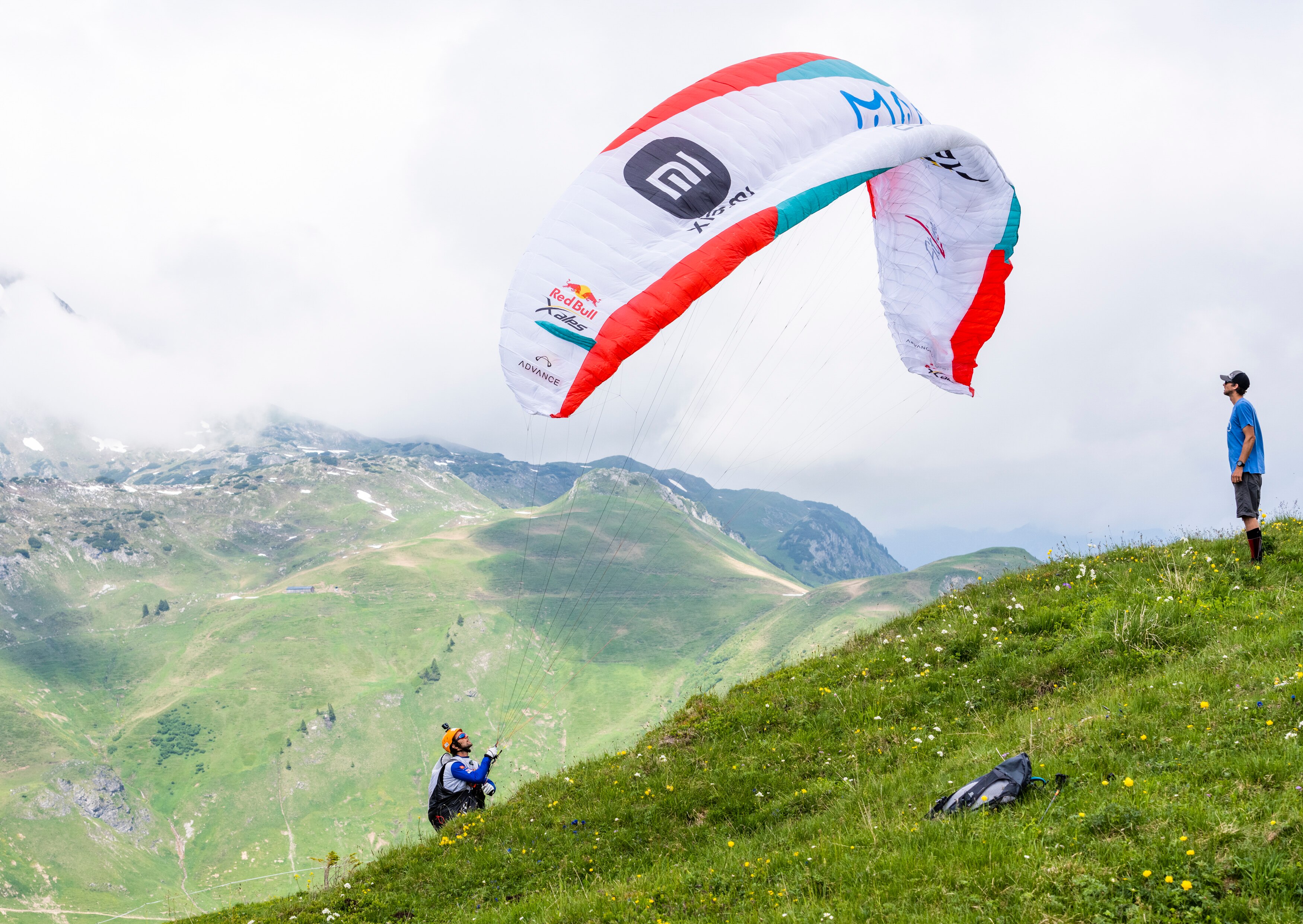 GBR launching during X-Alps in Warth, Austria on June 24, 2021