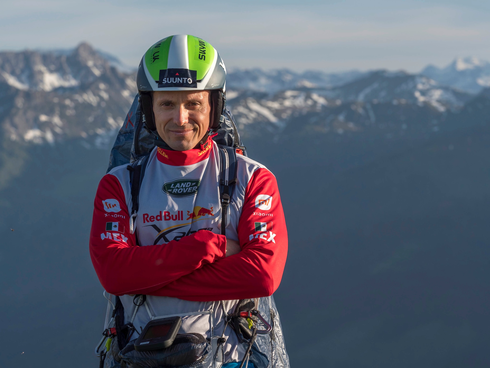 Eduardo Garza (MEX) poses for portrait during Red Bull X-Alps 2021 preparations in Wagrain, Austria on August 15, 2021