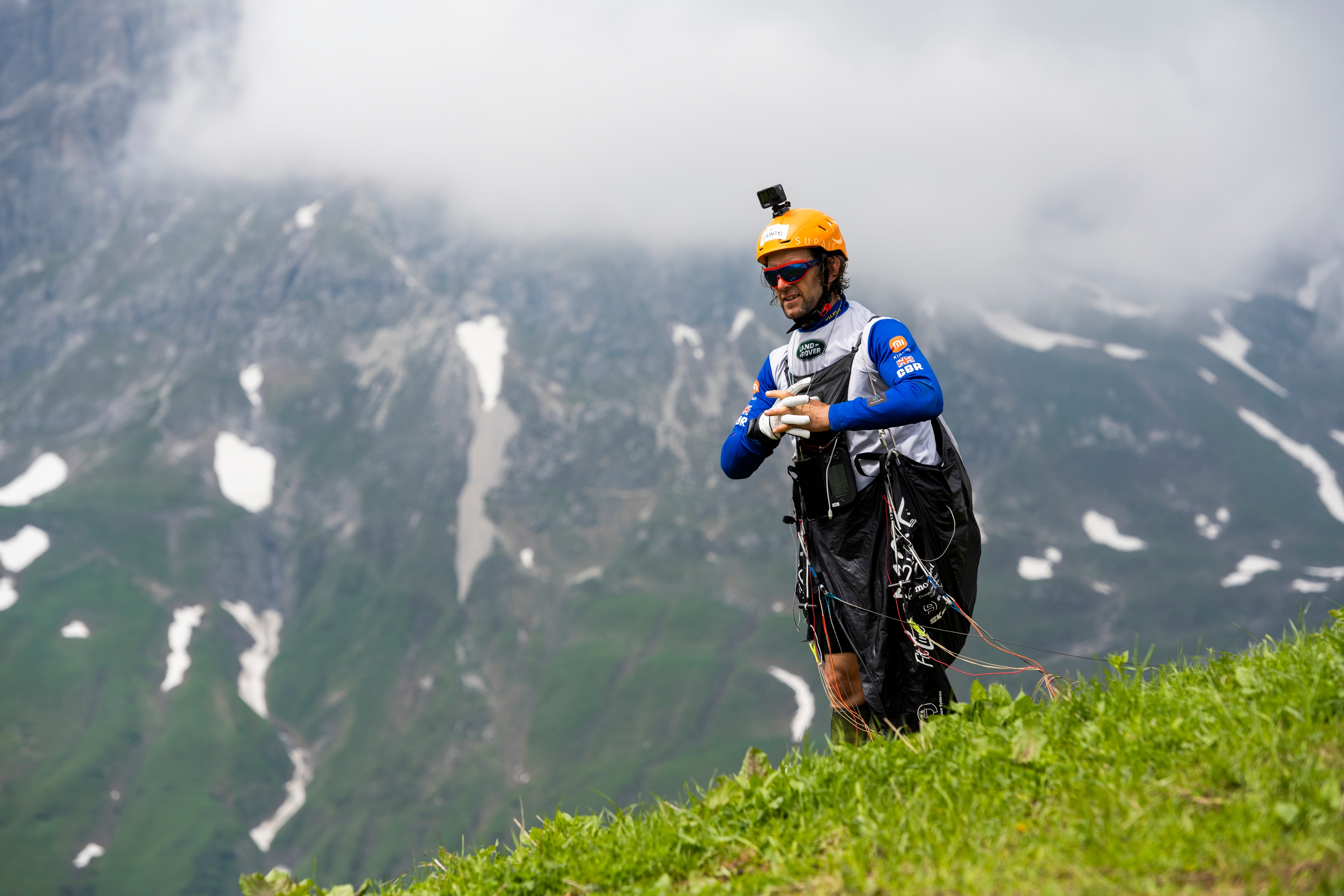 GBR pre-launch during X-Alps in Warth, Austria on June 24, 2021