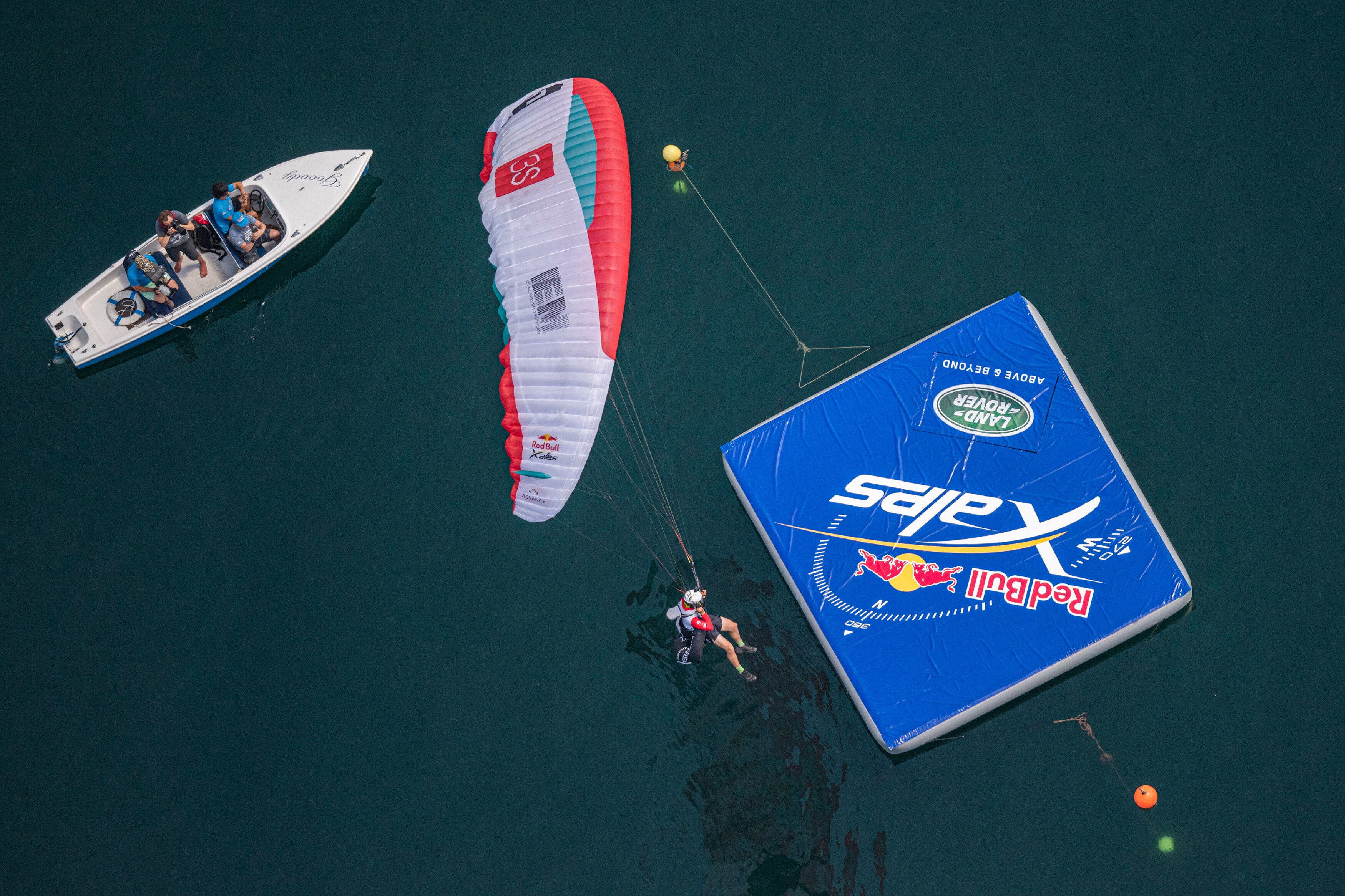 Patrick von Kaenel (SUI2) performing during the Red Bull X-Alps above Zell am See / Austria on 29-June-2021. In this endurance adventure race athletes from 18 nations have to fly with paragliders or hike from Salzburg along the alps towards France, around the Mont Blanc back to Zell am See.