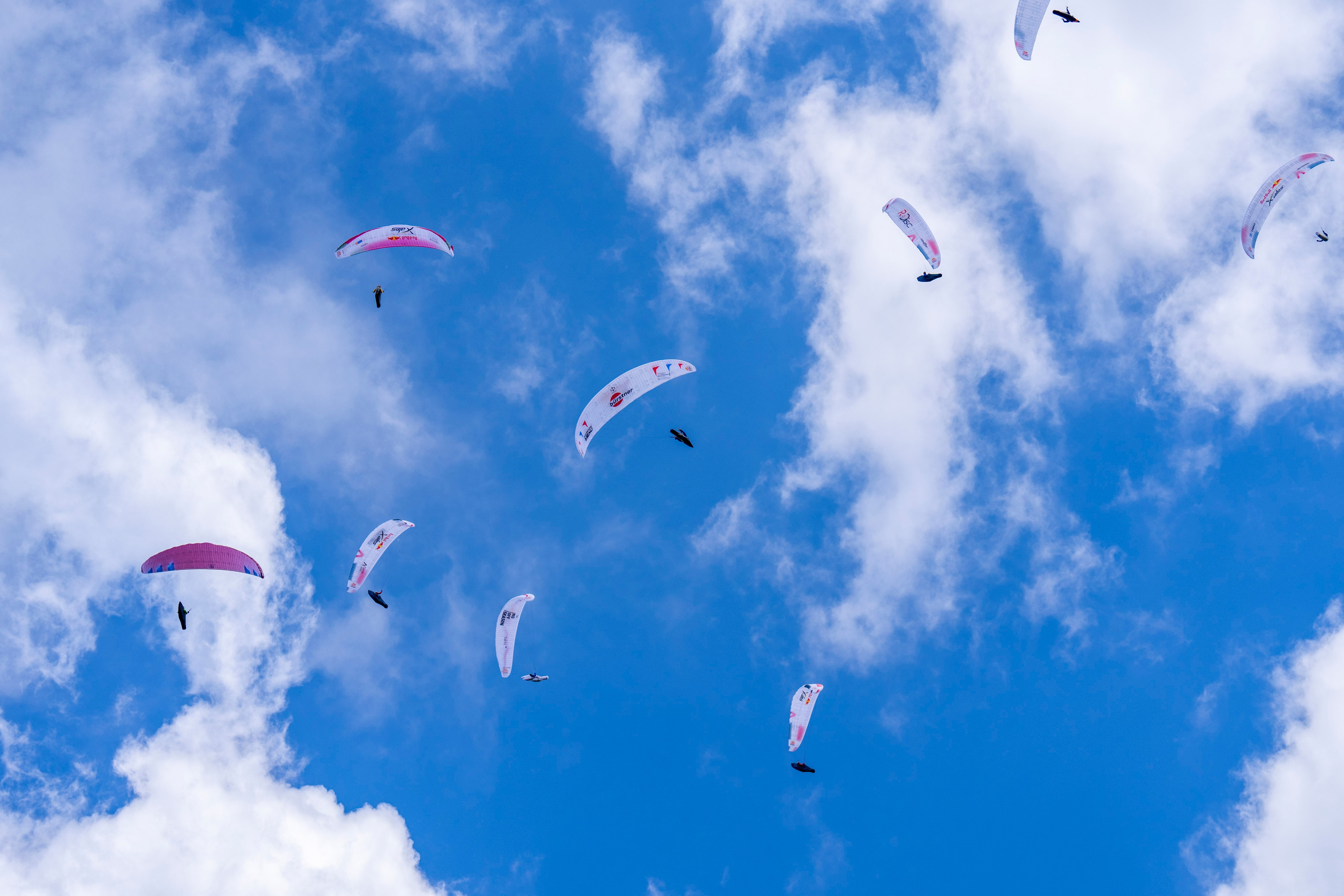 Red Bull X Alps 2023 Athletes flying