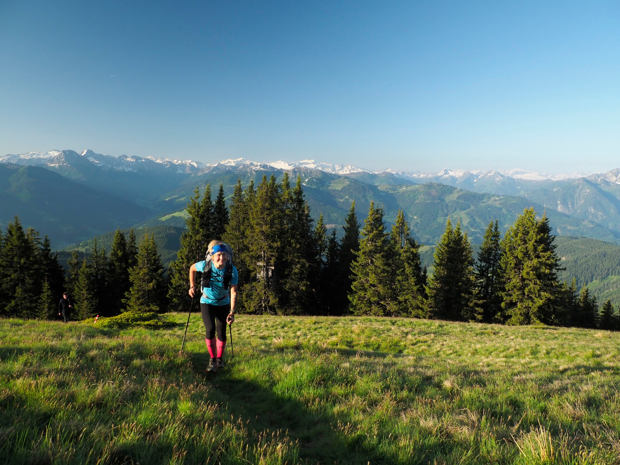 Kinga Masztalerz (NZL) performs during the Red Bull X-Alps on Hochgrundeck, Wagrain in Austria on June 12th, 2023