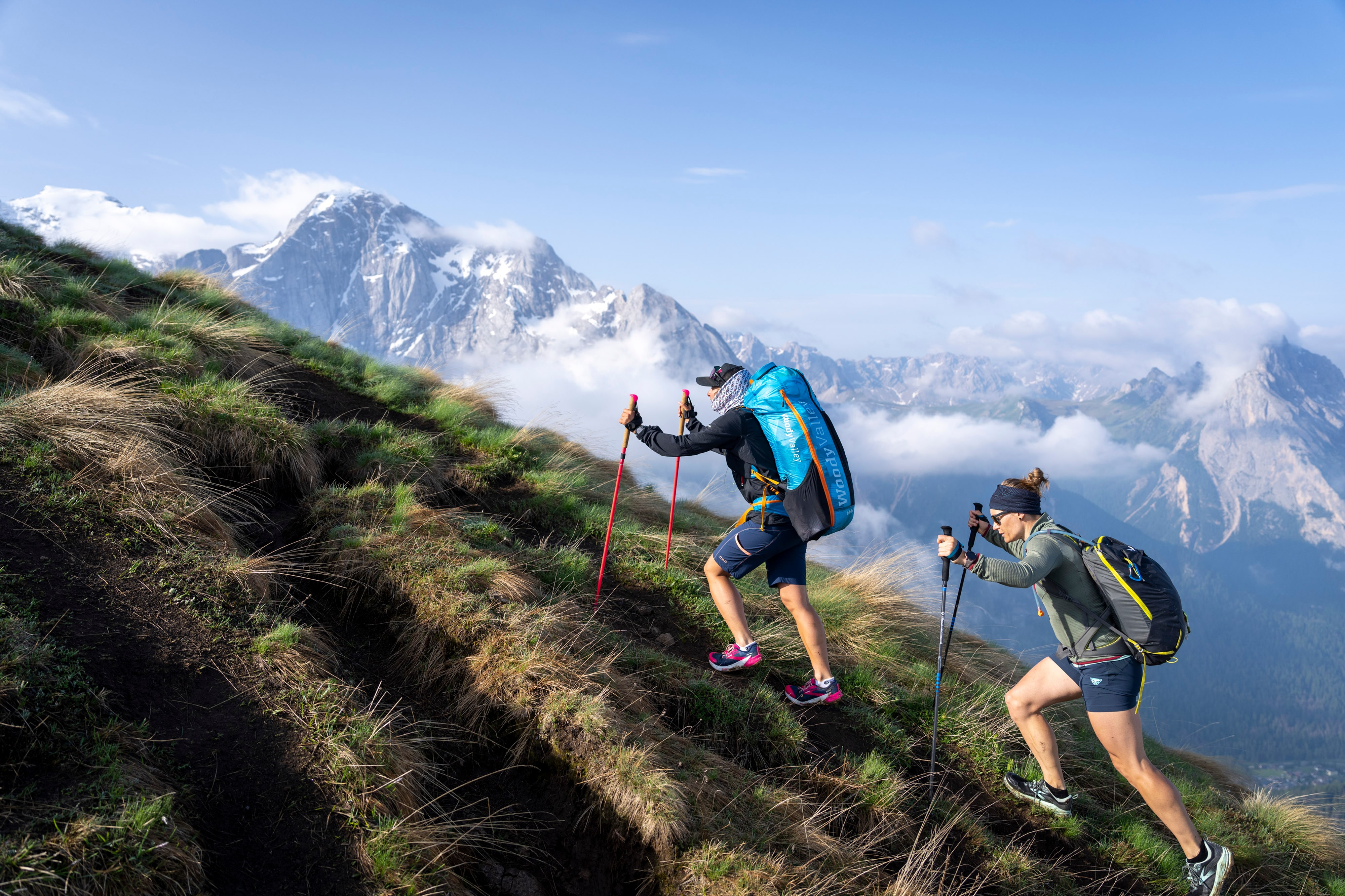 Elisabeth Egger performs during the Red Bull X-Alps in Canazei, Italy on June 20, 2023.